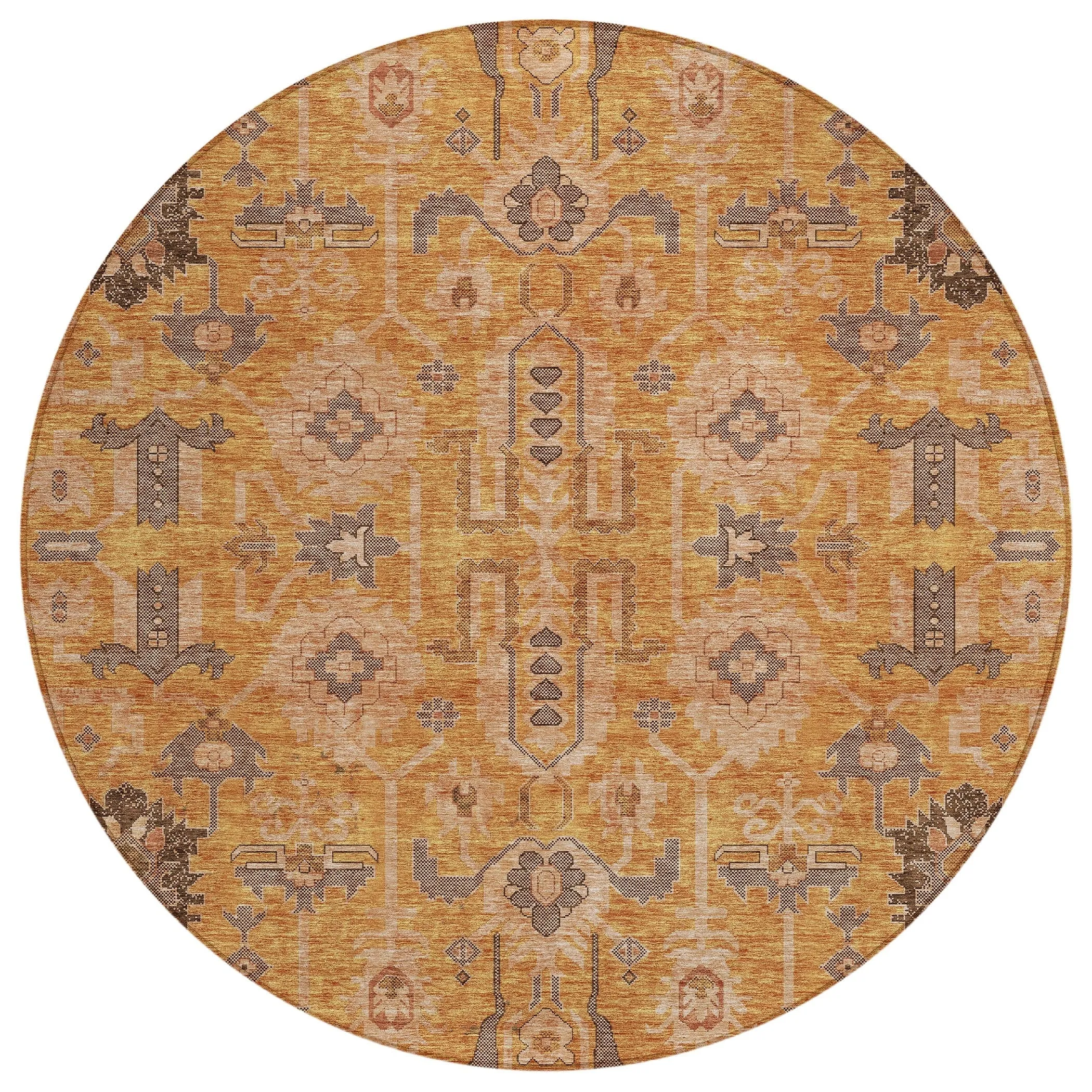 Machine Washable Indoor/ Outdoor Chantille Boho Traditional Rug
