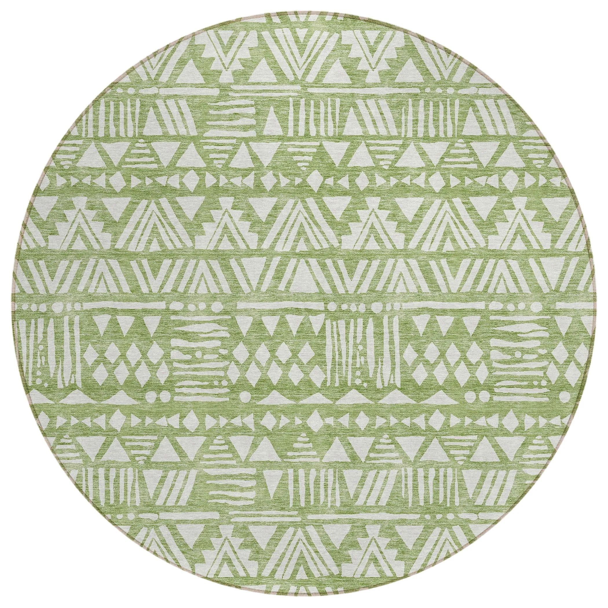 Machine Washable Indoor/ Outdoor Chantille Boho Tribal Rug