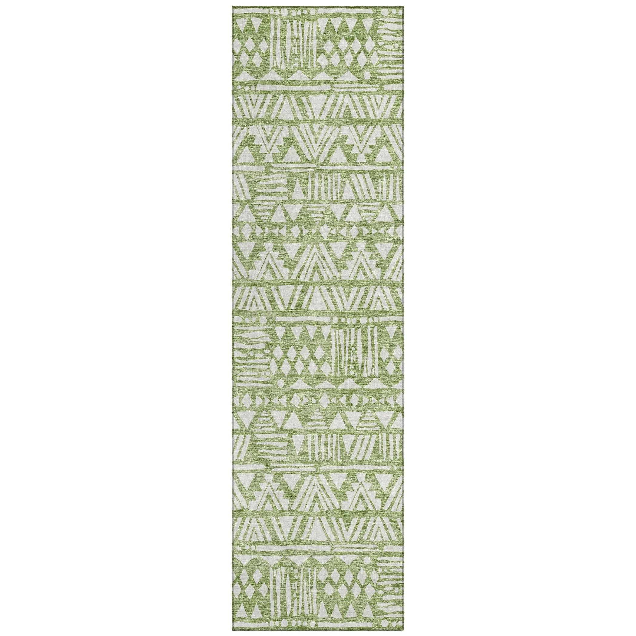 Machine Washable Indoor/ Outdoor Chantille Boho Tribal Rug