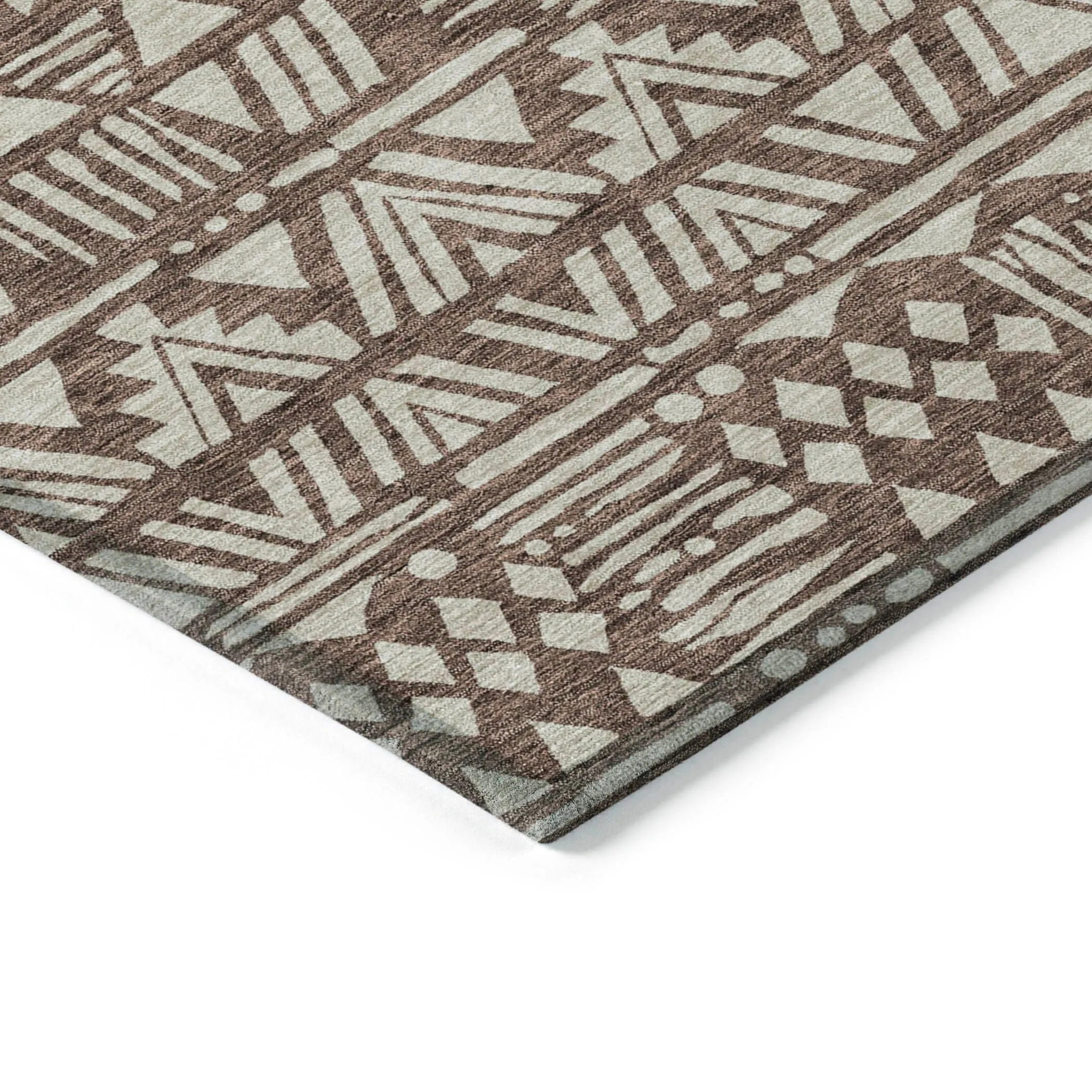 Machine Washable Indoor/ Outdoor Chantille Boho Tribal Rug