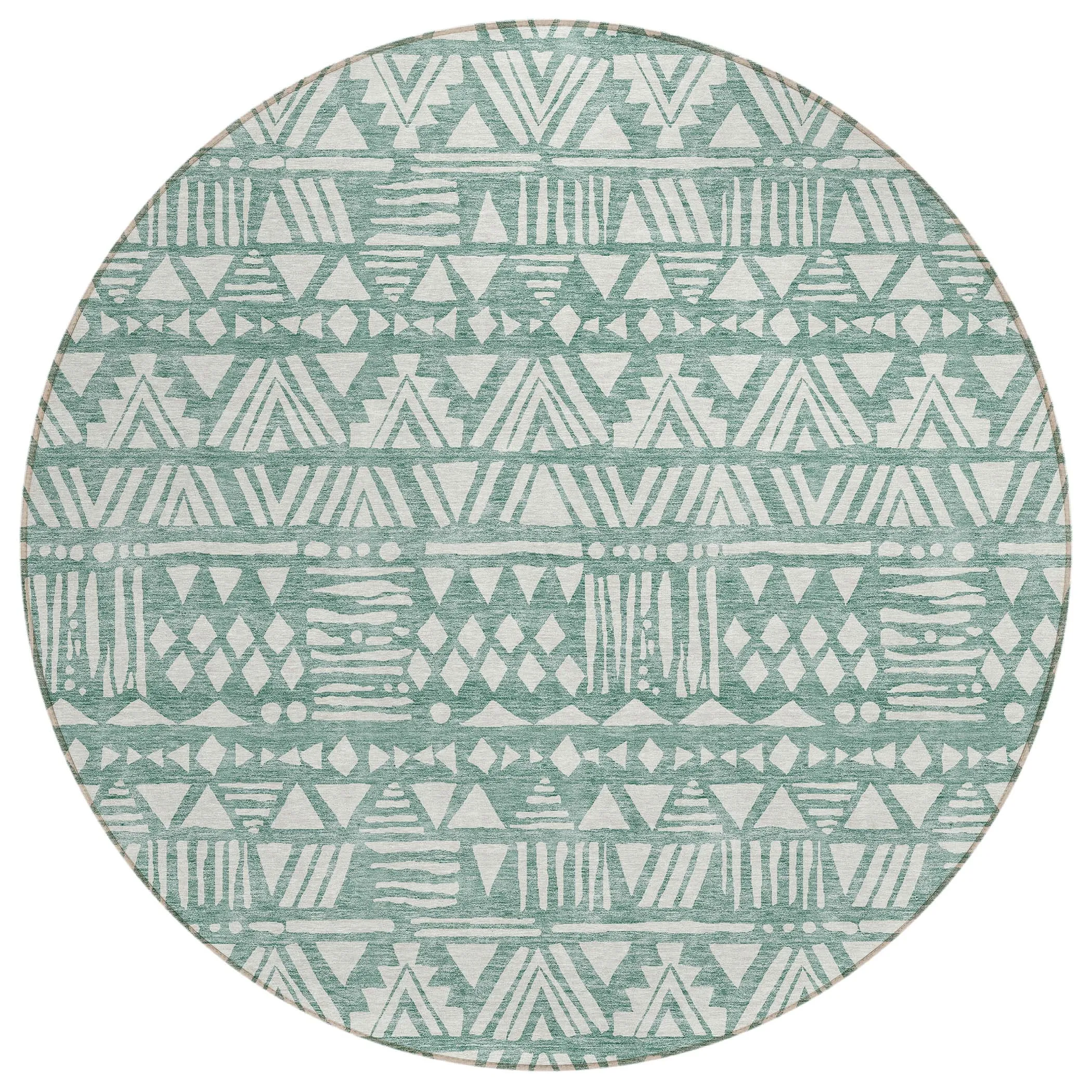 Machine Washable Indoor/ Outdoor Chantille Boho Tribal Rug
