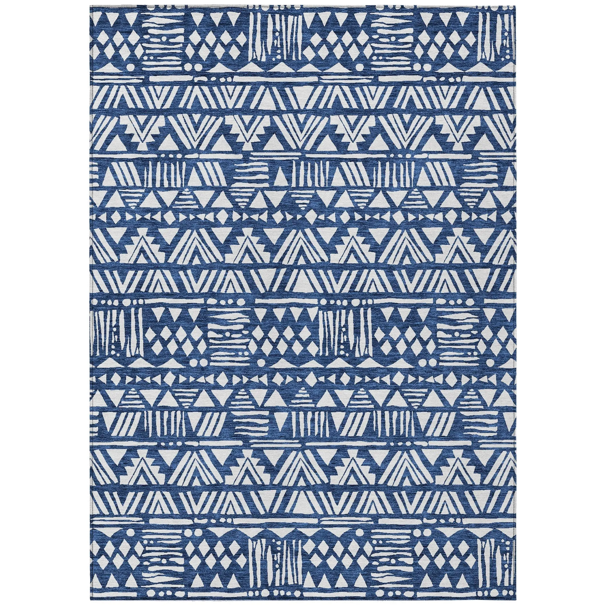 Machine Washable Indoor/ Outdoor Chantille Boho Tribal Rug