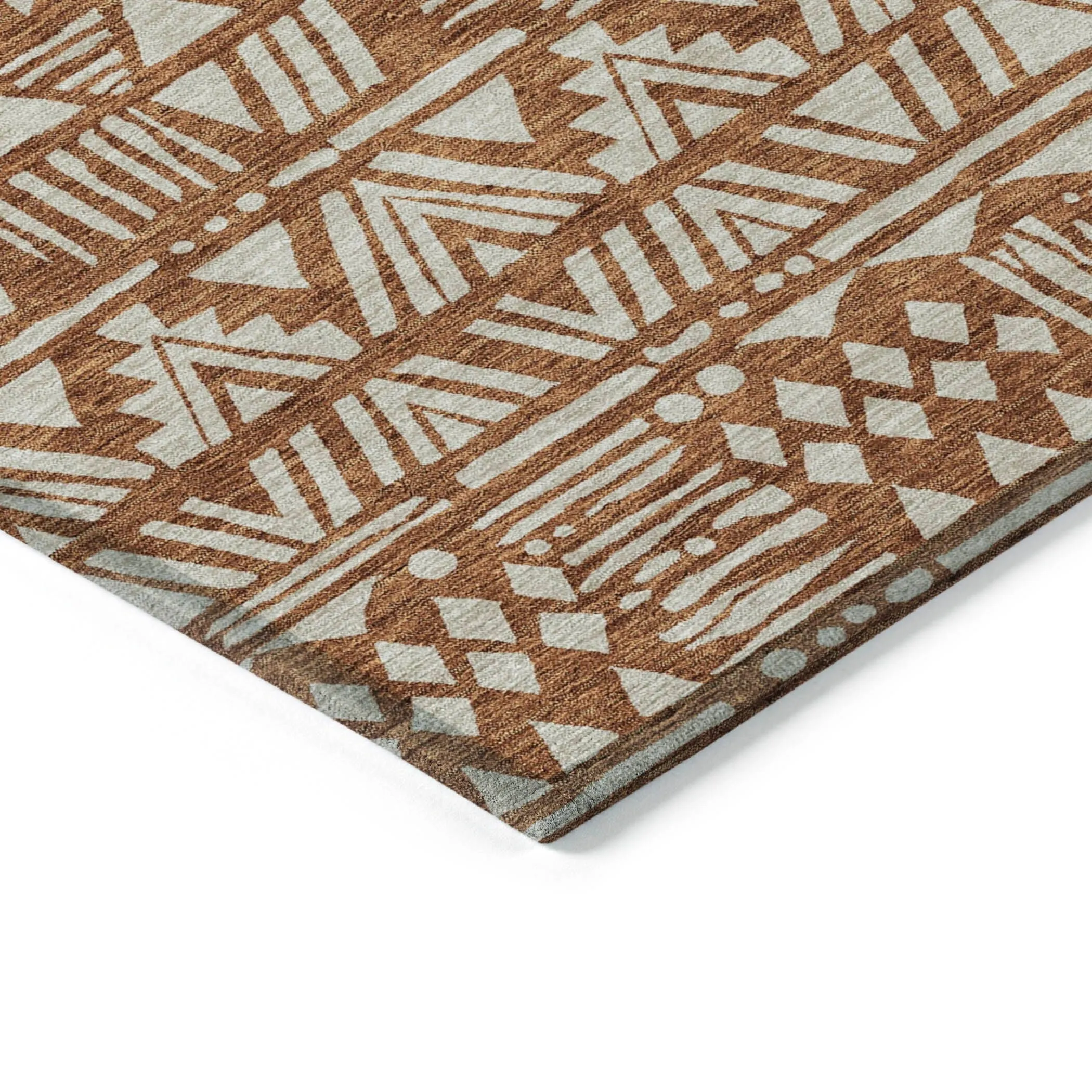 Machine Washable Indoor/ Outdoor Chantille Boho Tribal Rug
