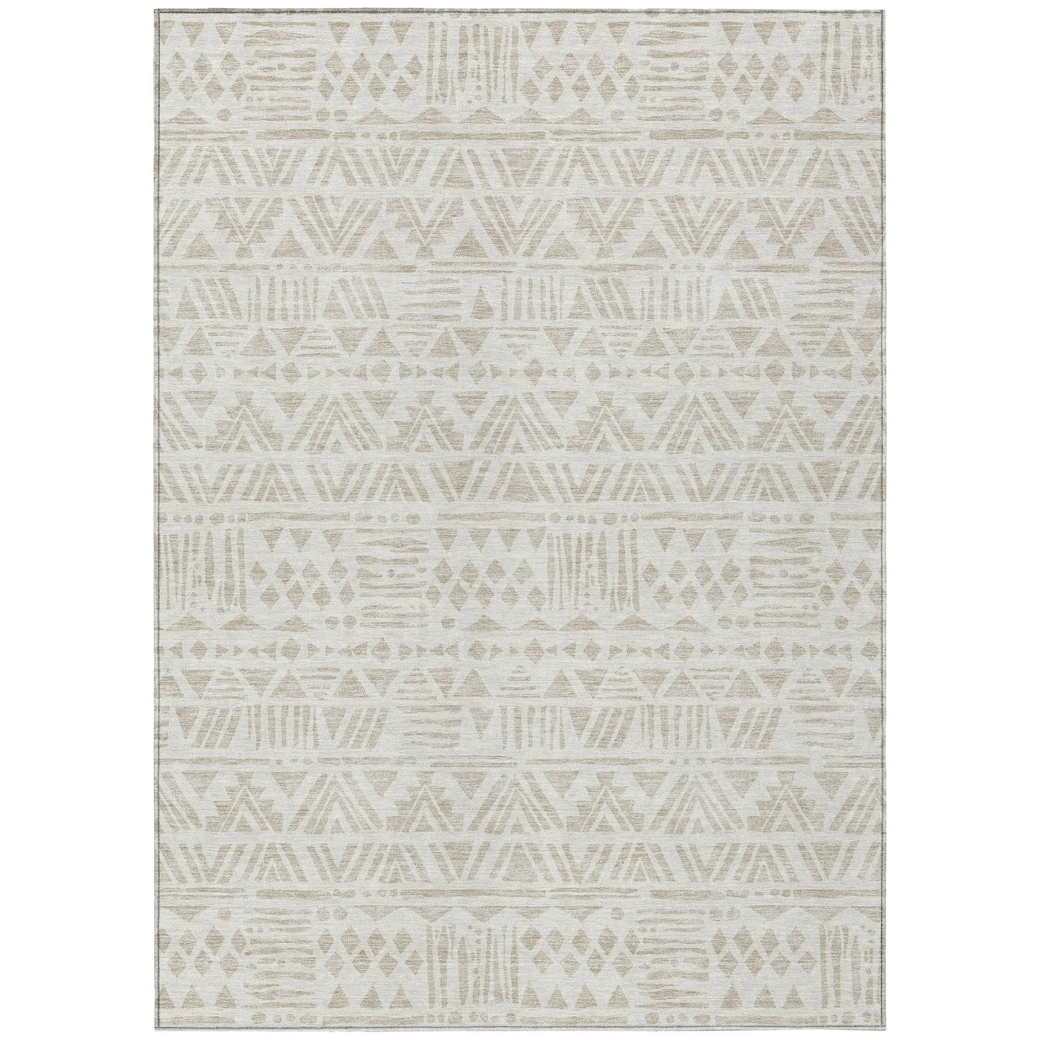 Machine Washable Indoor/ Outdoor Chantille Boho Tribal Rug