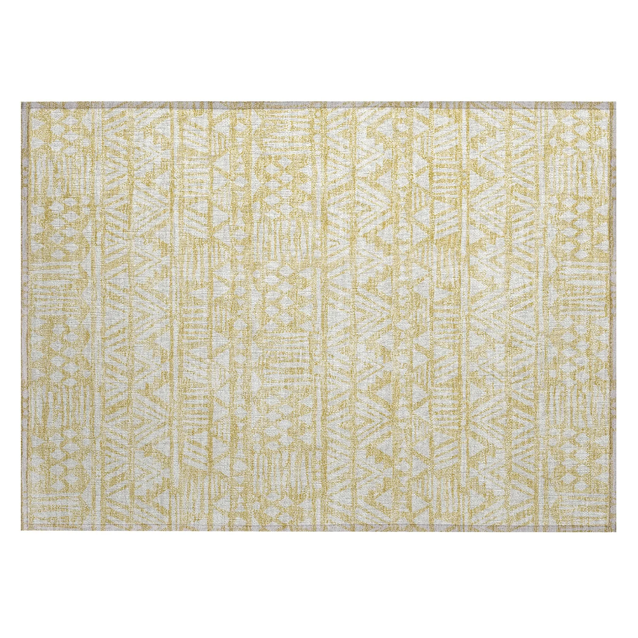 Machine Washable Indoor/ Outdoor Chantille Boho Tribal Rug