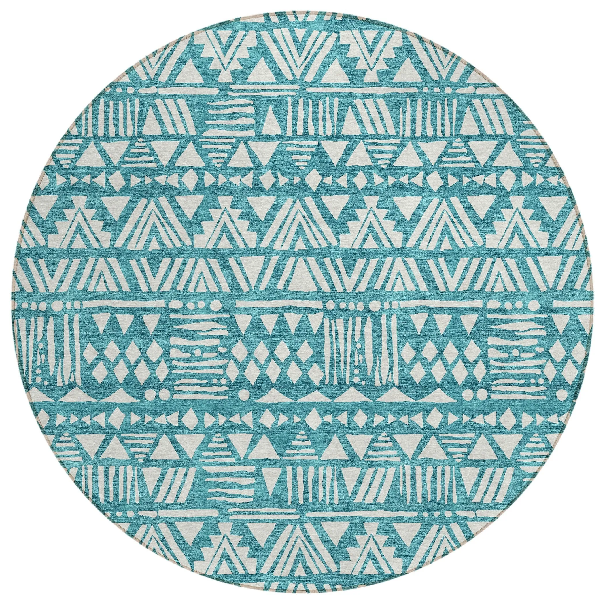 Machine Washable Indoor/ Outdoor Chantille Boho Tribal Rug