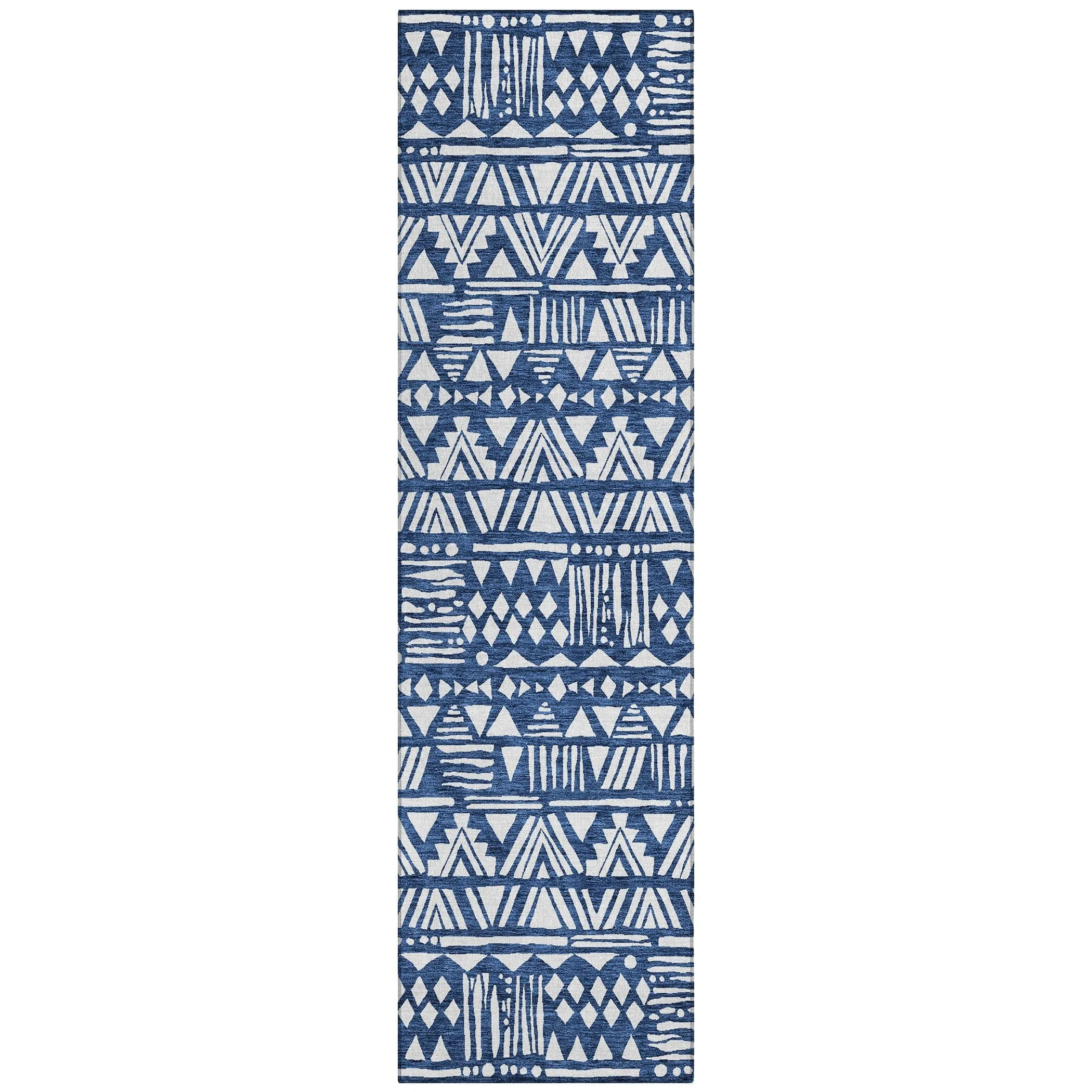 Machine Washable Indoor/ Outdoor Chantille Boho Tribal Rug