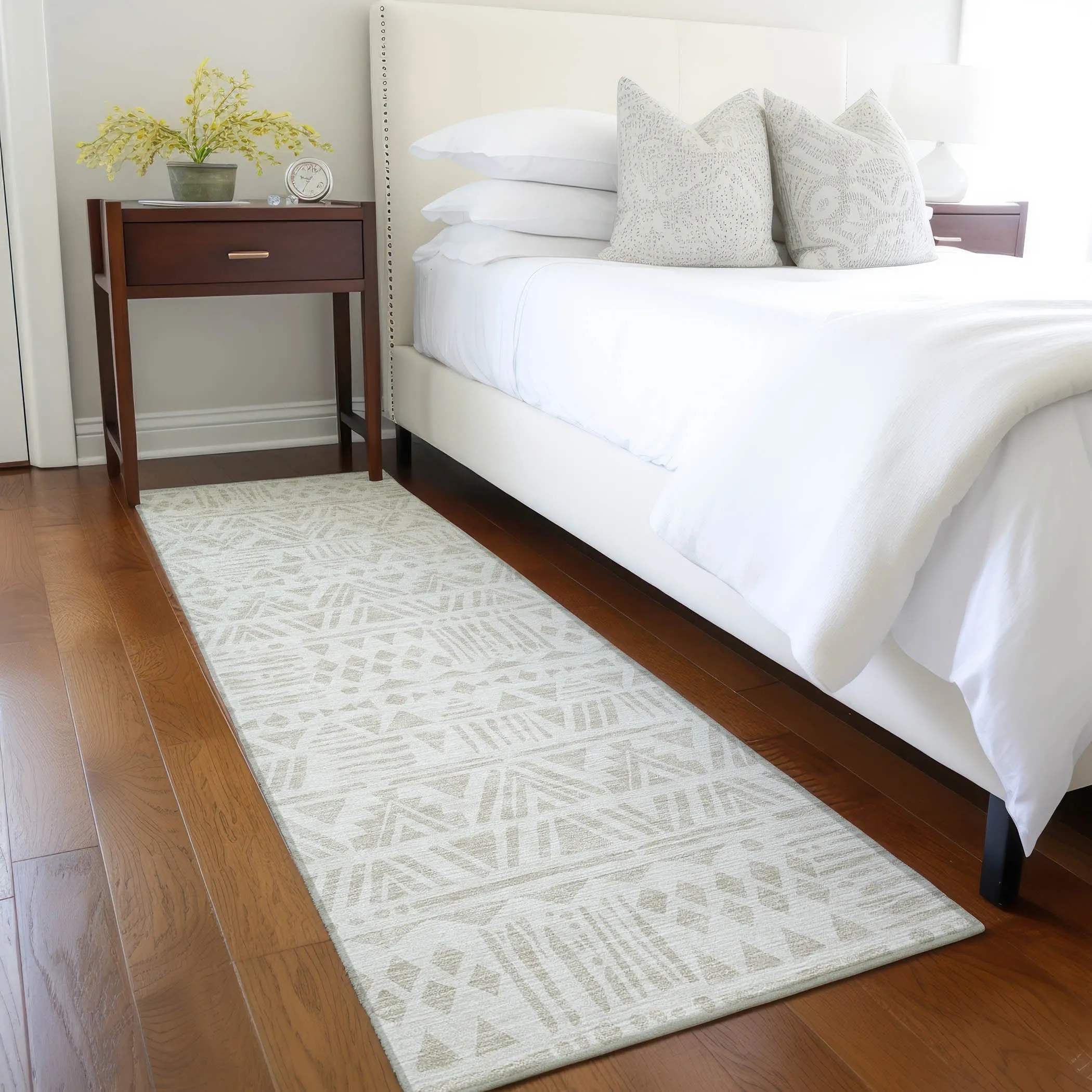 Machine Washable Indoor/ Outdoor Chantille Boho Tribal Rug