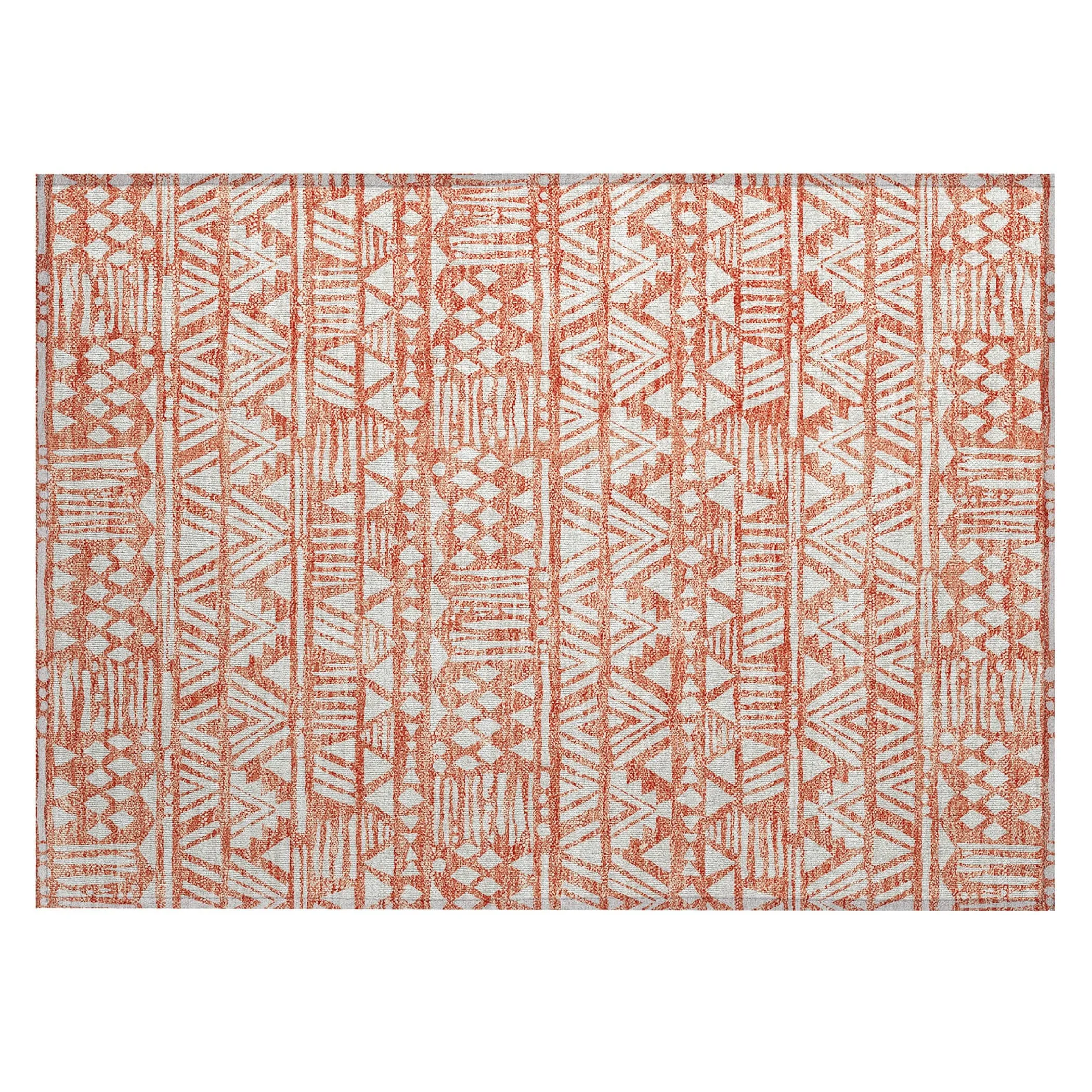 Machine Washable Indoor/ Outdoor Chantille Boho Tribal Rug