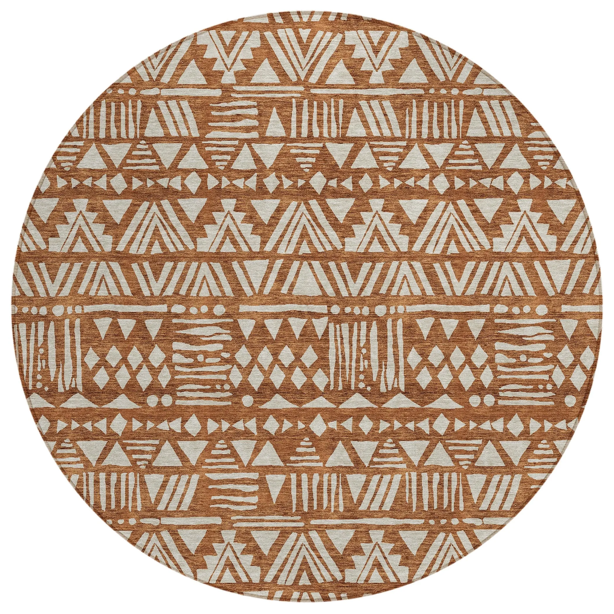 Machine Washable Indoor/ Outdoor Chantille Boho Tribal Rug