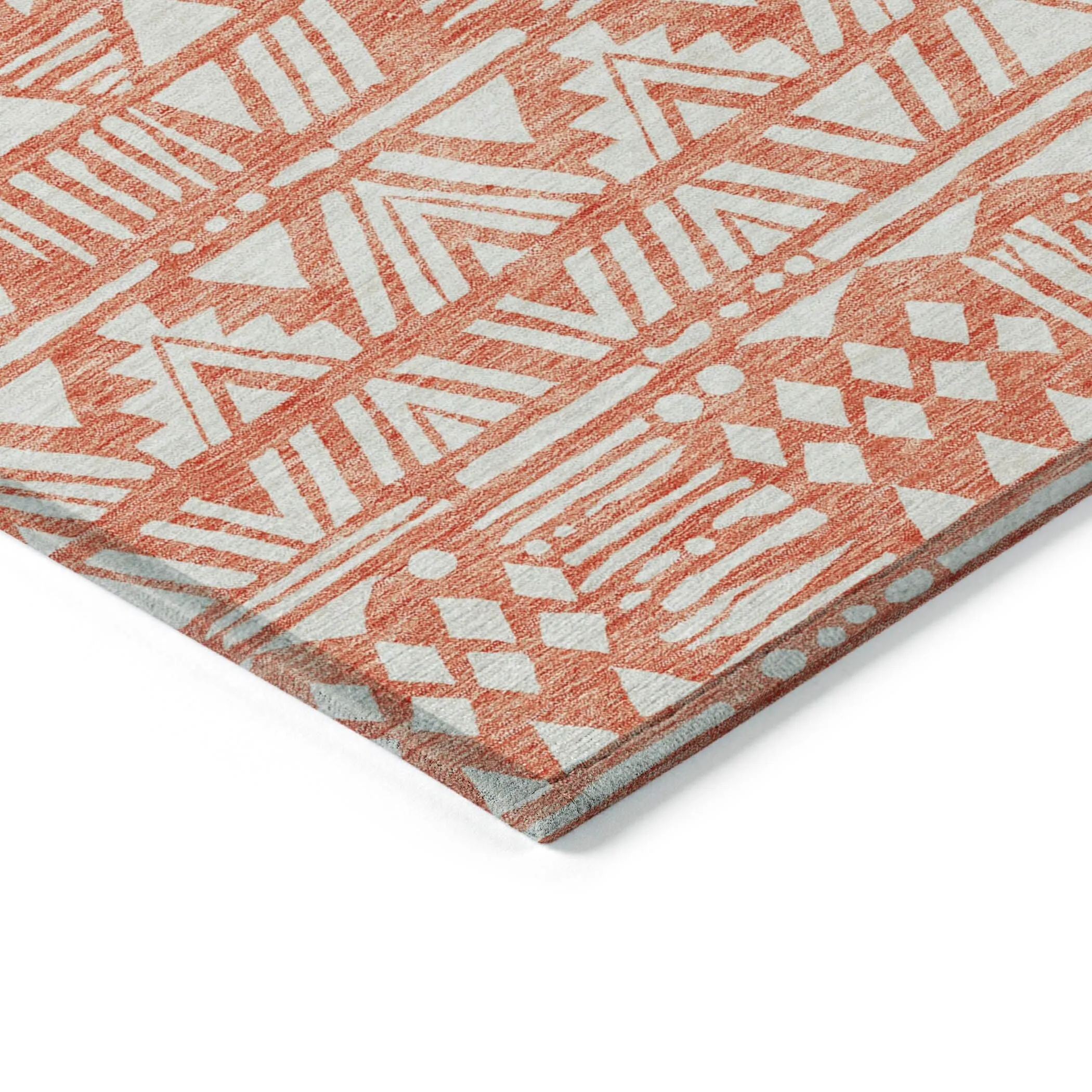 Machine Washable Indoor/ Outdoor Chantille Boho Tribal Rug