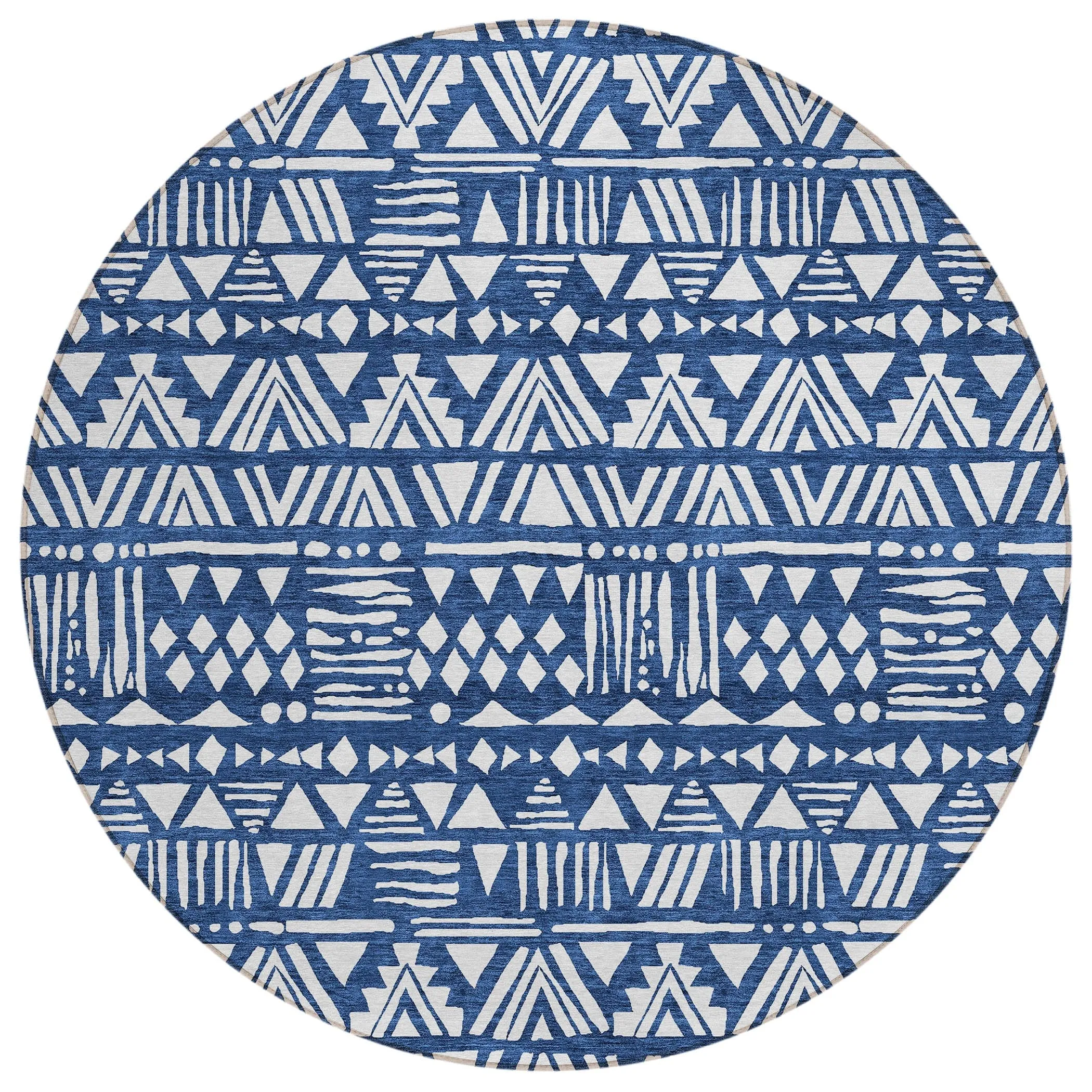 Machine Washable Indoor/ Outdoor Chantille Boho Tribal Rug