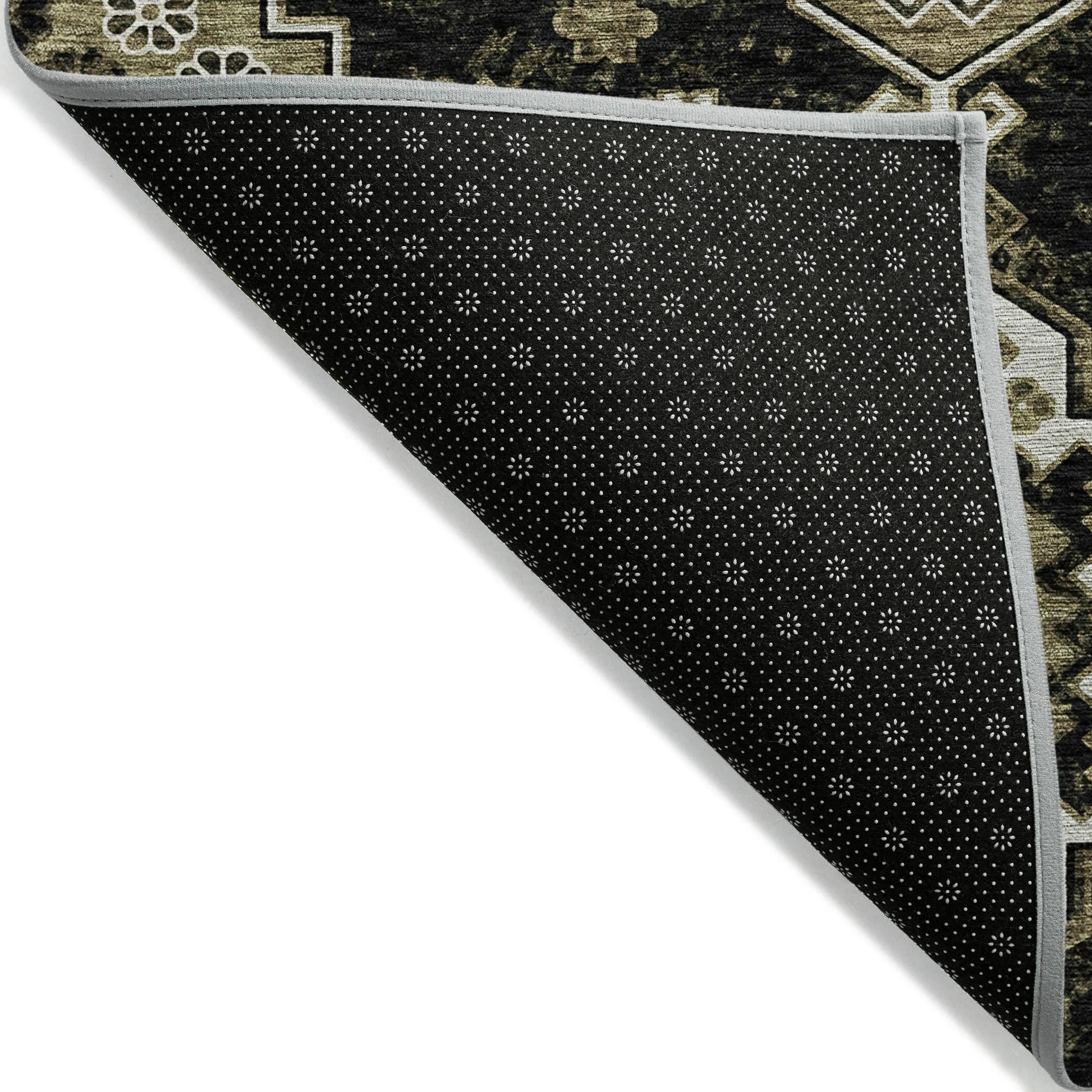 Machine Washable Indoor/ Outdoor Chantille Boho Tribal Rug