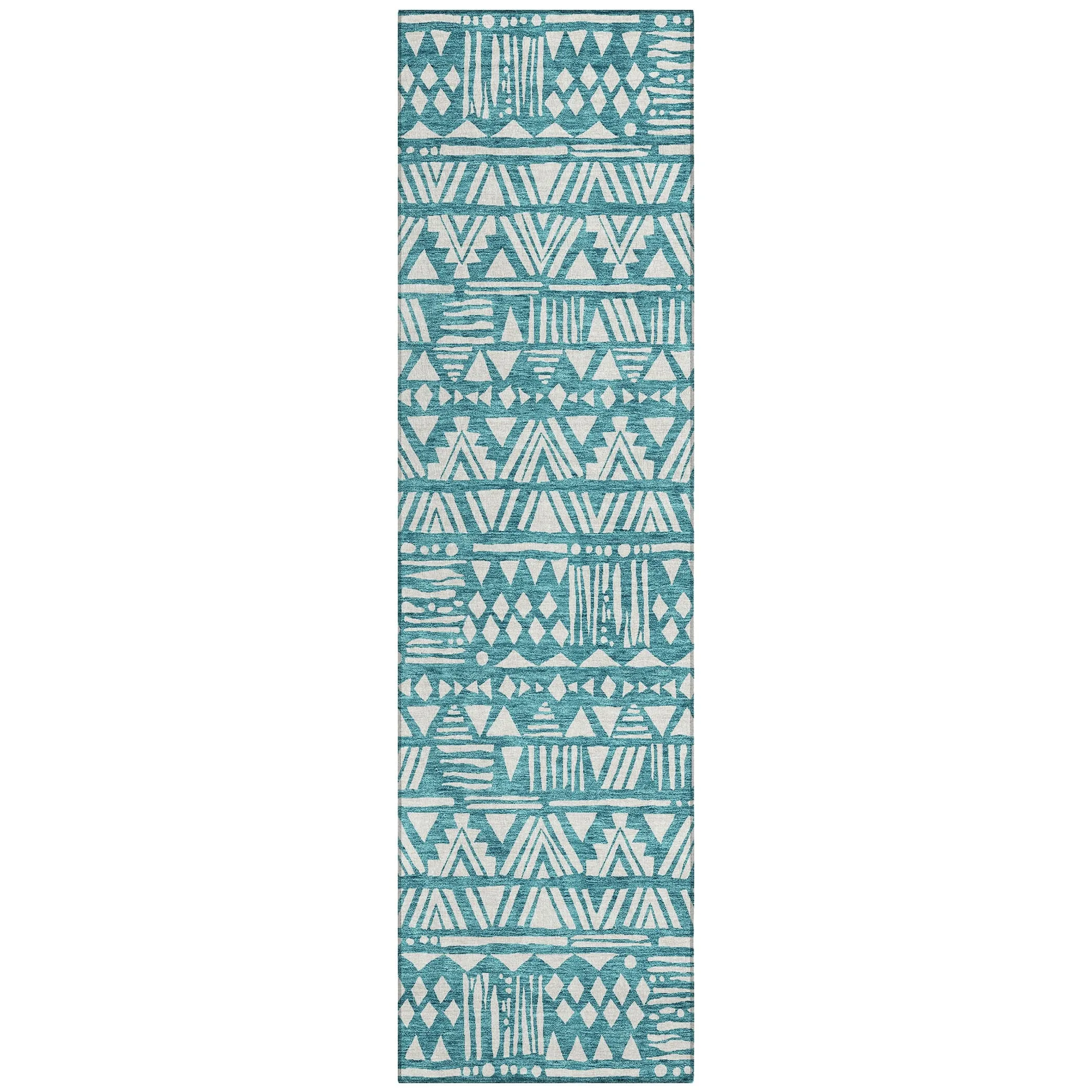 Machine Washable Indoor/ Outdoor Chantille Boho Tribal Rug