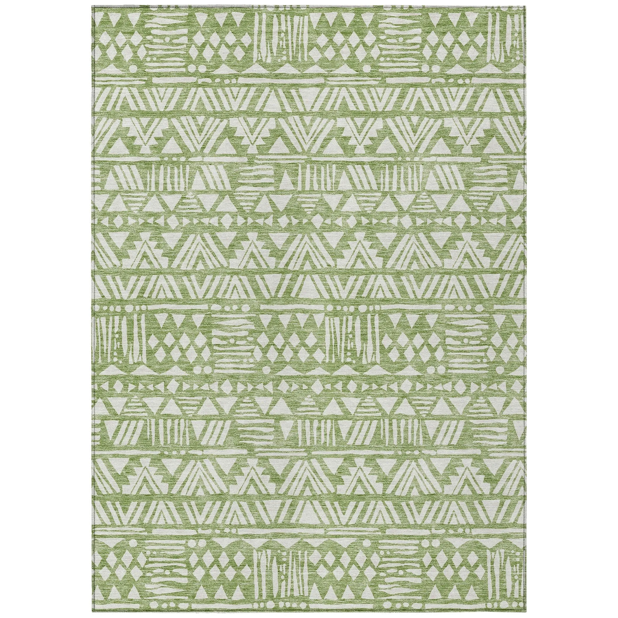 Machine Washable Indoor/ Outdoor Chantille Boho Tribal Rug