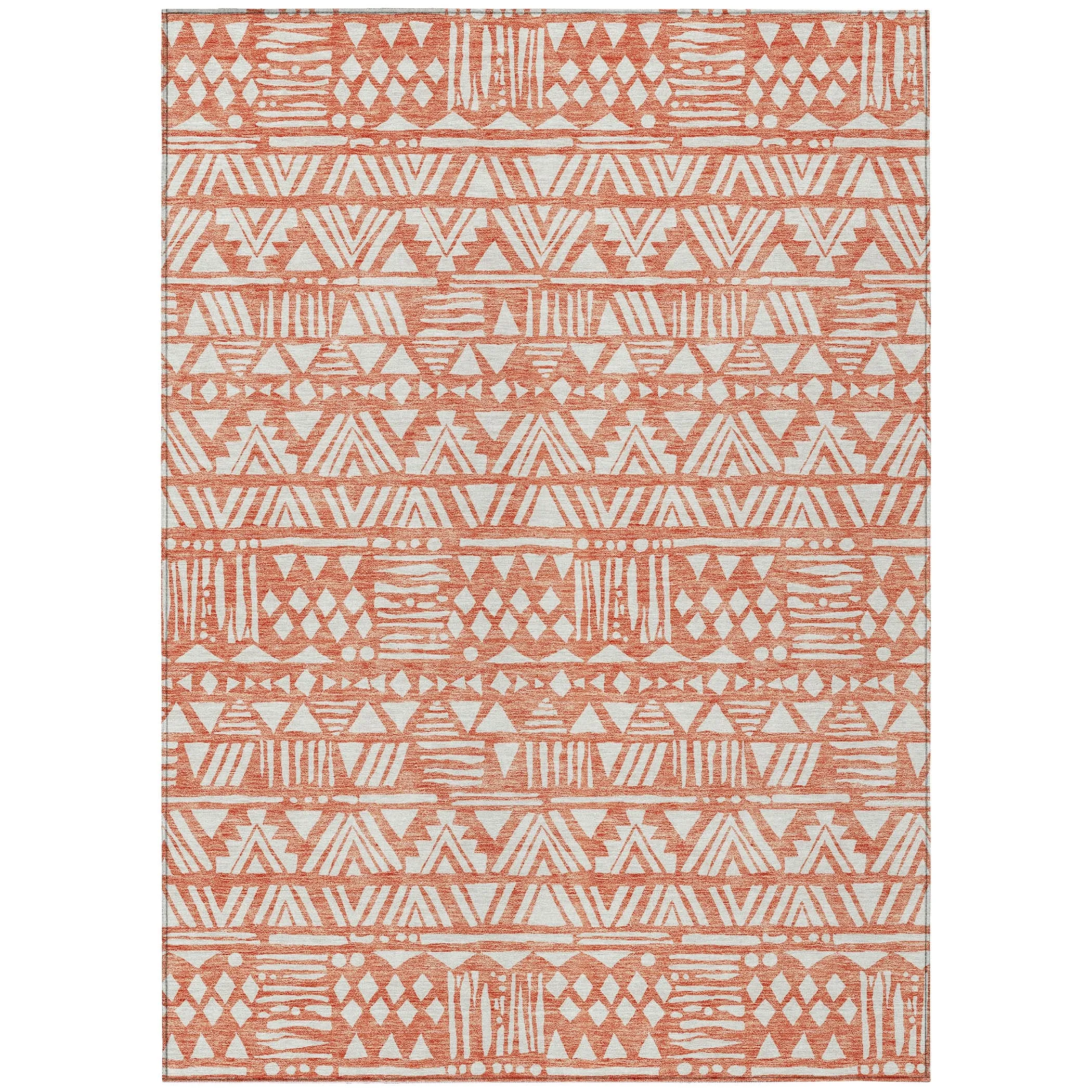 Machine Washable Indoor/ Outdoor Chantille Boho Tribal Rug