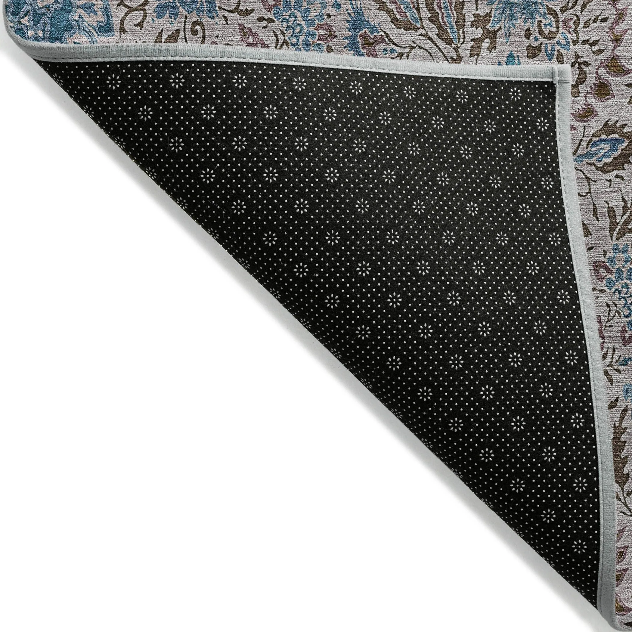 Machine Washable Indoor/ Outdoor Chantille Casual Floral Rug