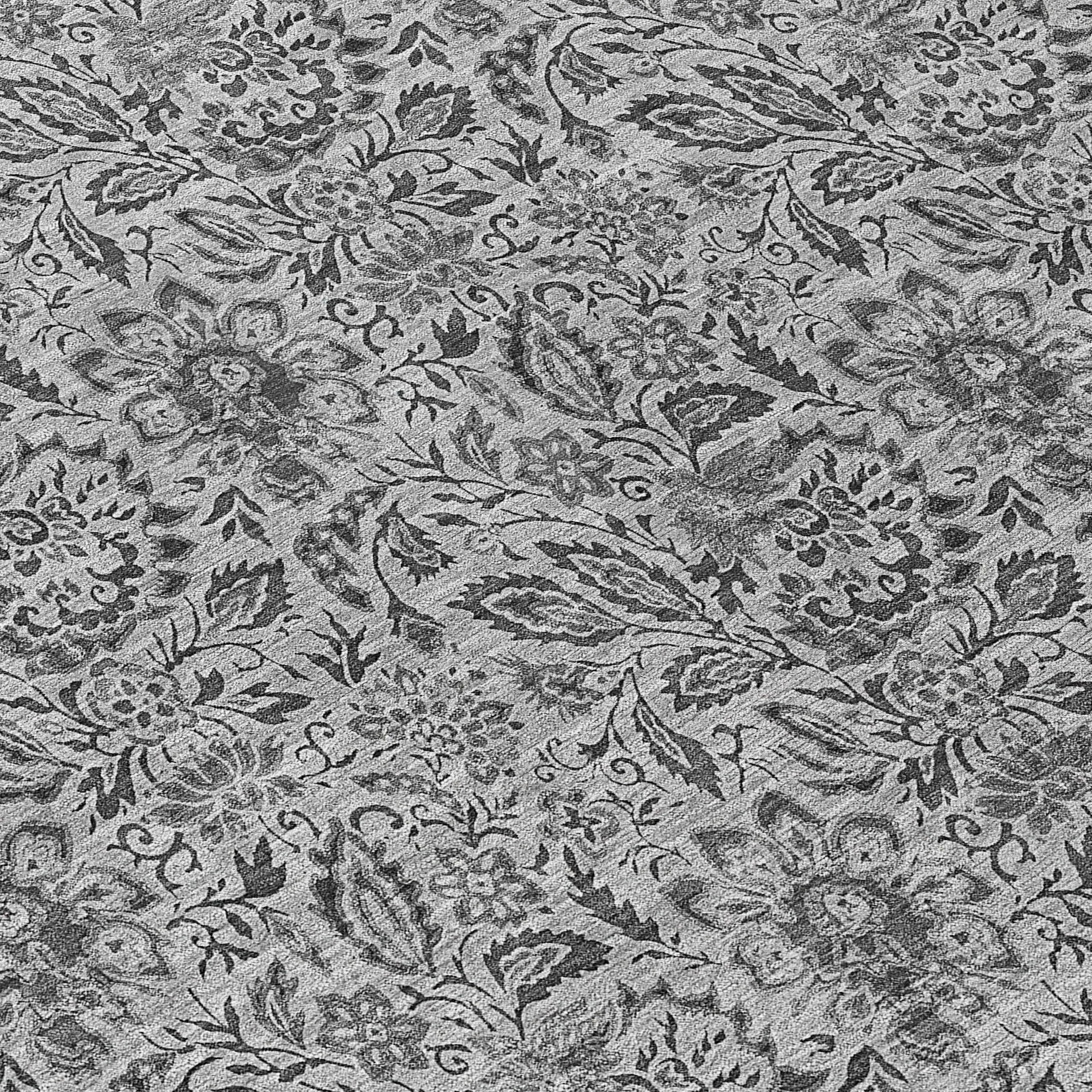 Machine Washable Indoor/ Outdoor Chantille Casual Floral Rug