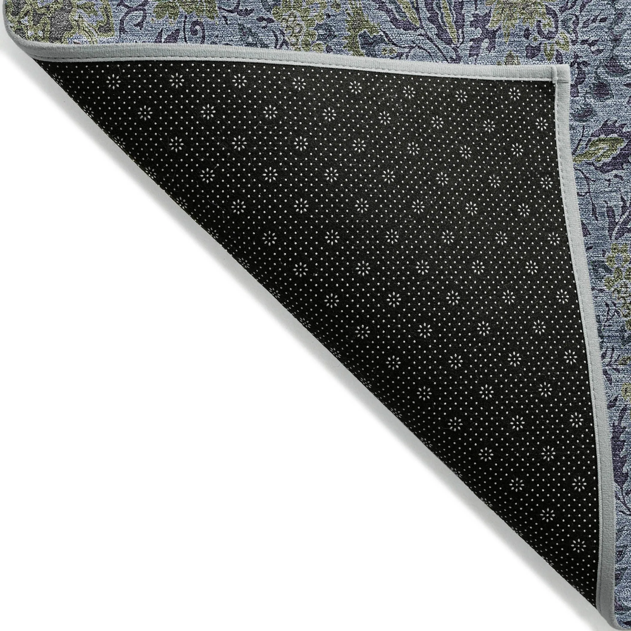 Machine Washable Indoor/ Outdoor Chantille Casual Floral Rug