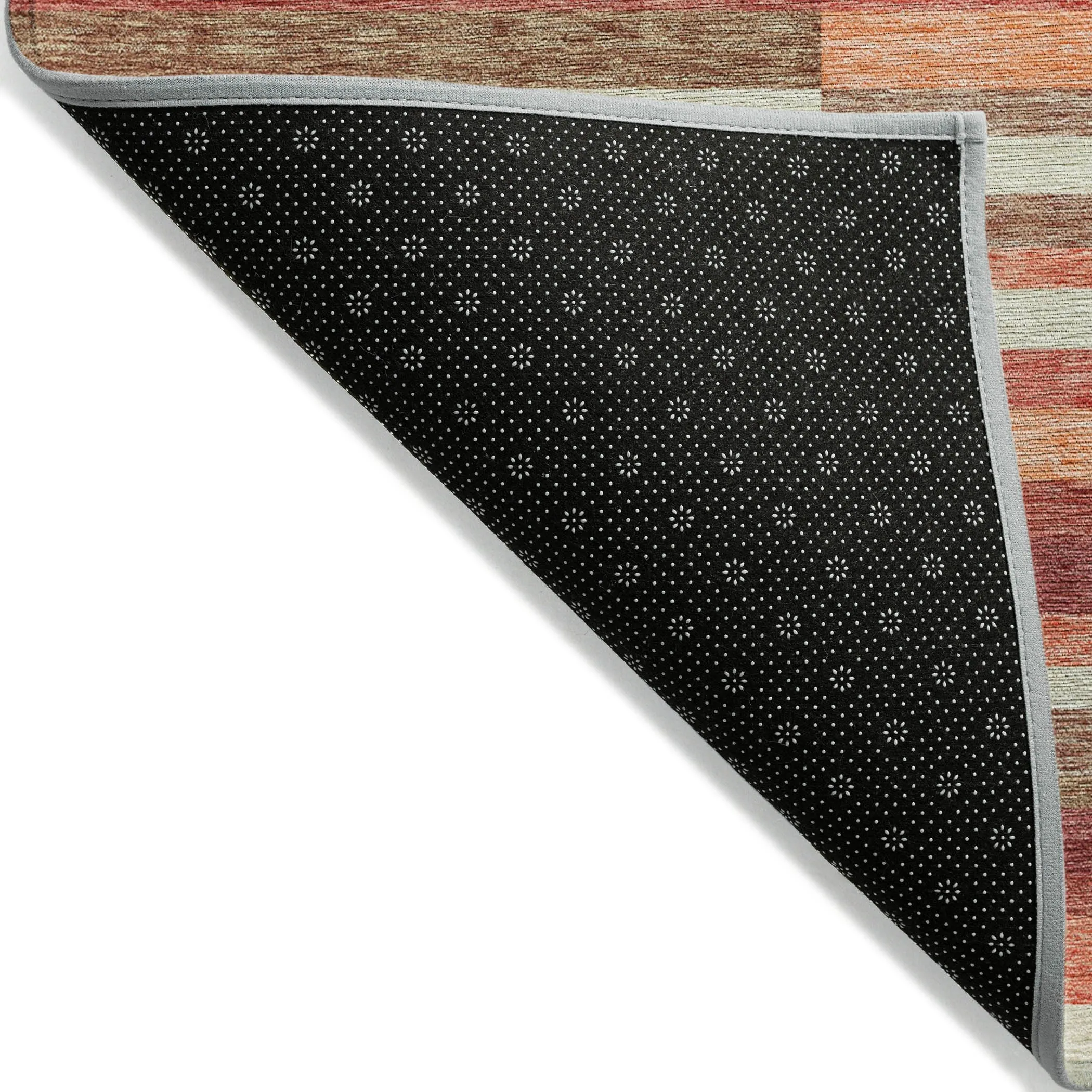 Machine Washable Indoor/ Outdoor Chantille Contempory Stripe Rug