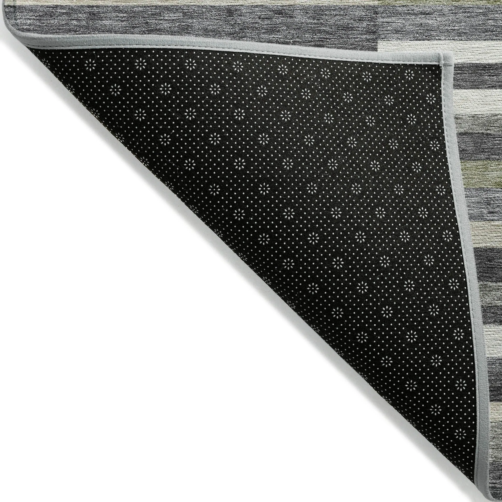 Machine Washable Indoor/ Outdoor Chantille Contempory Stripe Rug