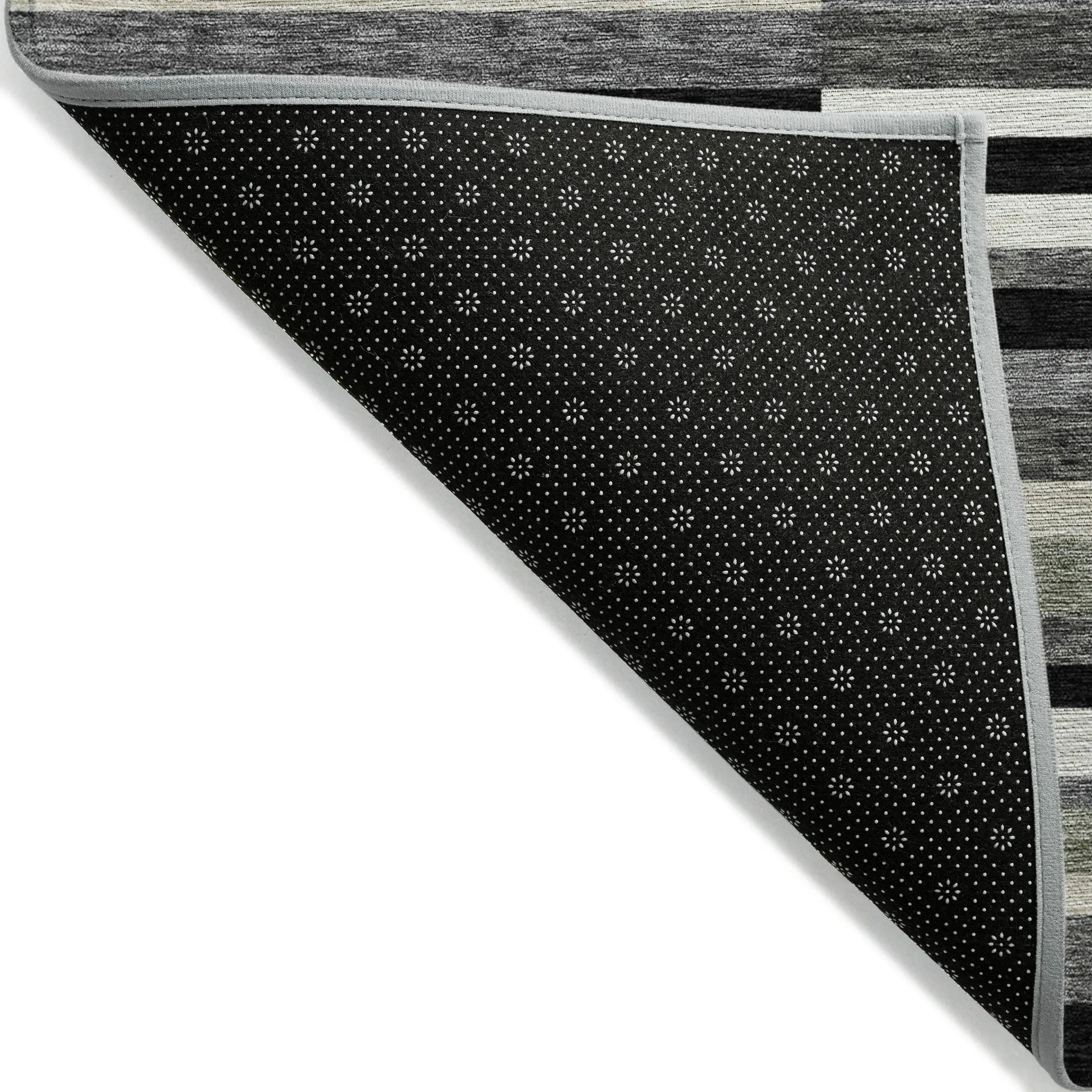 Machine Washable Indoor/ Outdoor Chantille Contempory Stripe Rug