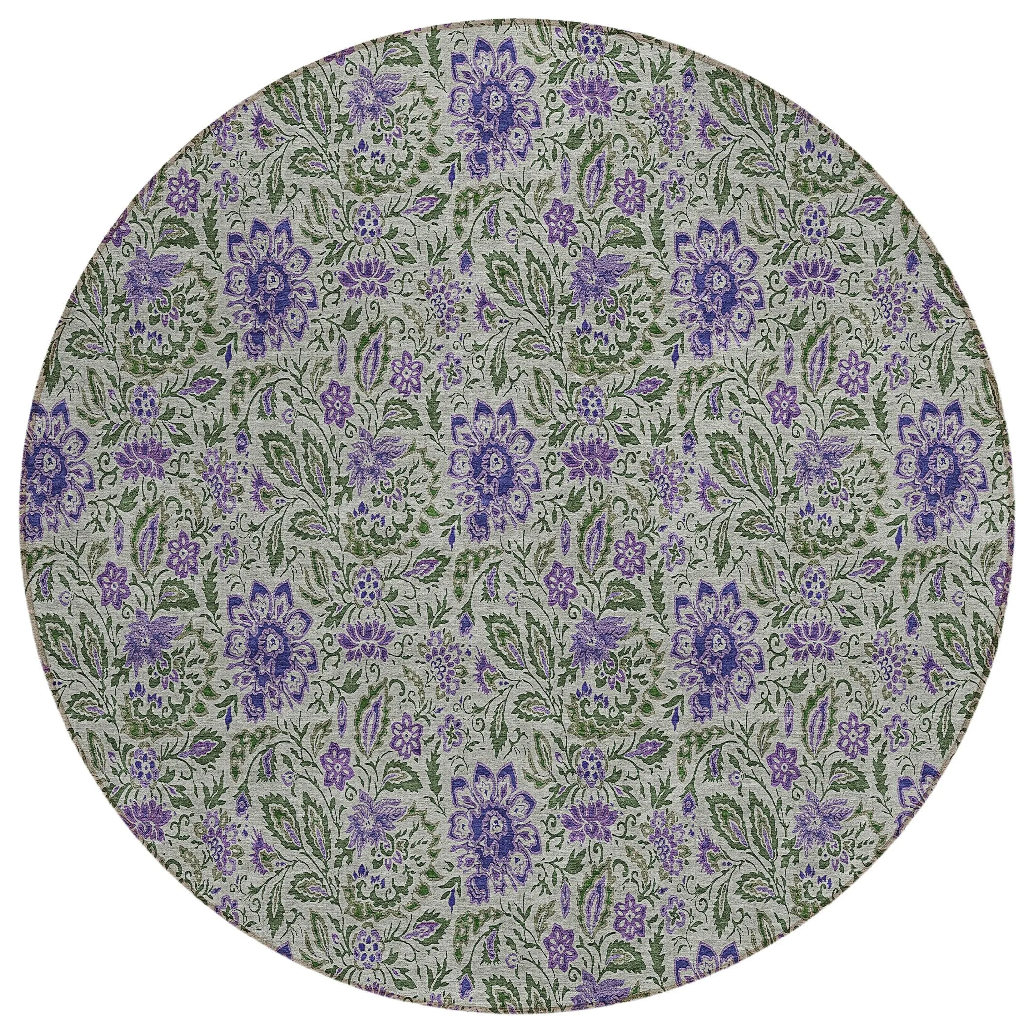 Machine Washable Indoor/ Outdoor Chantille Farmhouse Floral Rug