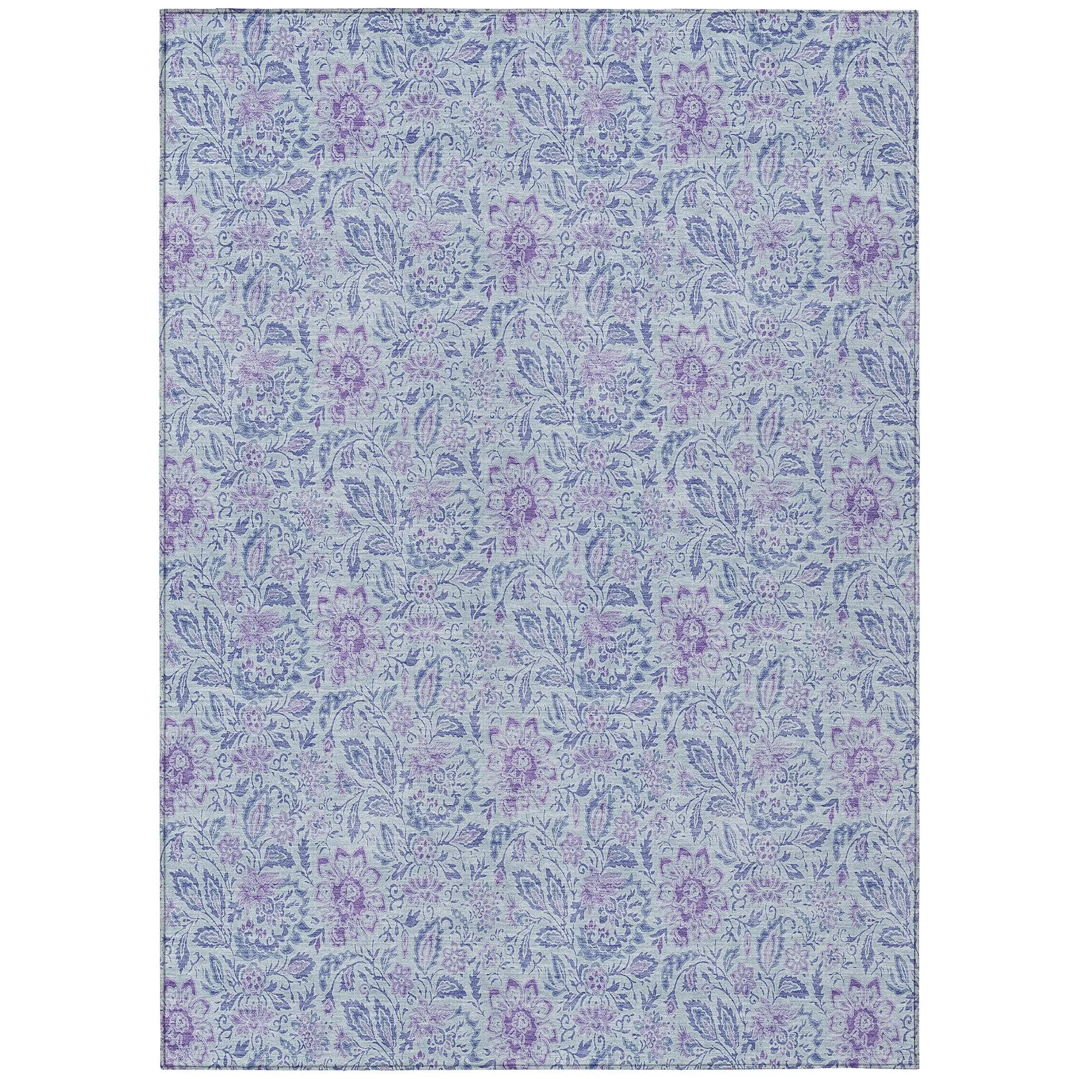 Machine Washable Indoor/ Outdoor Chantille Farmhouse Floral Rug