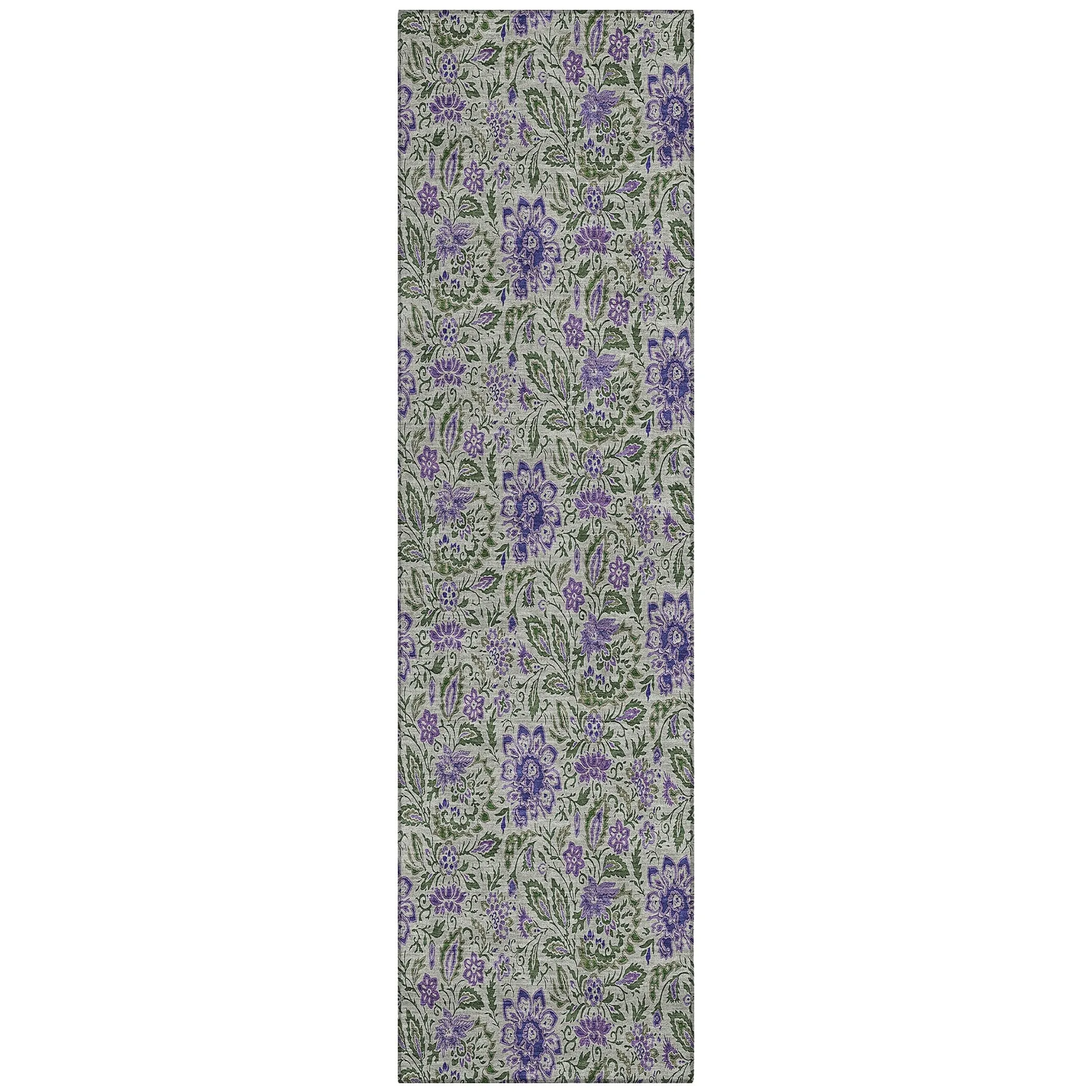 Machine Washable Indoor/ Outdoor Chantille Farmhouse Floral Rug