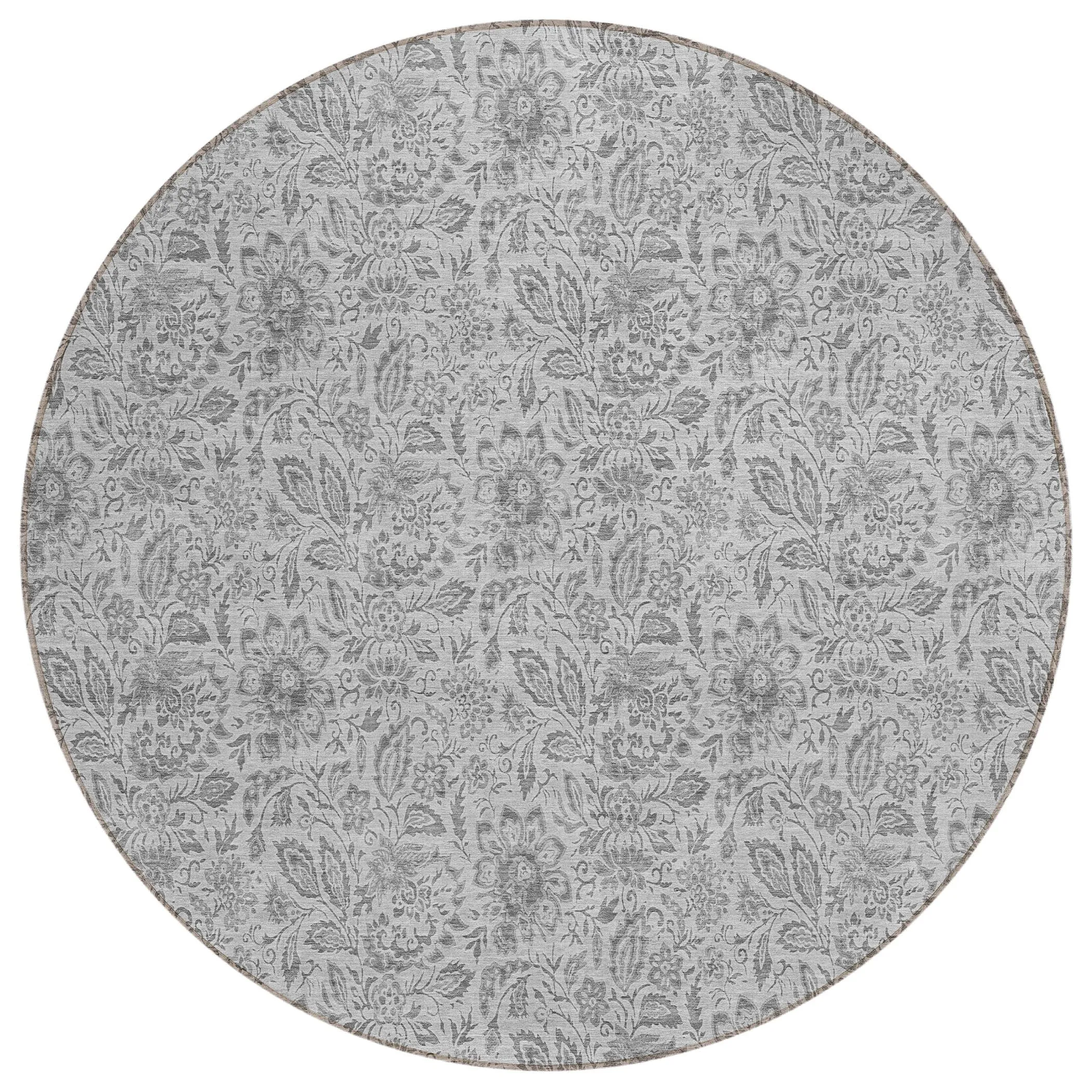 Machine Washable Indoor/ Outdoor Chantille Farmhouse Floral Rug