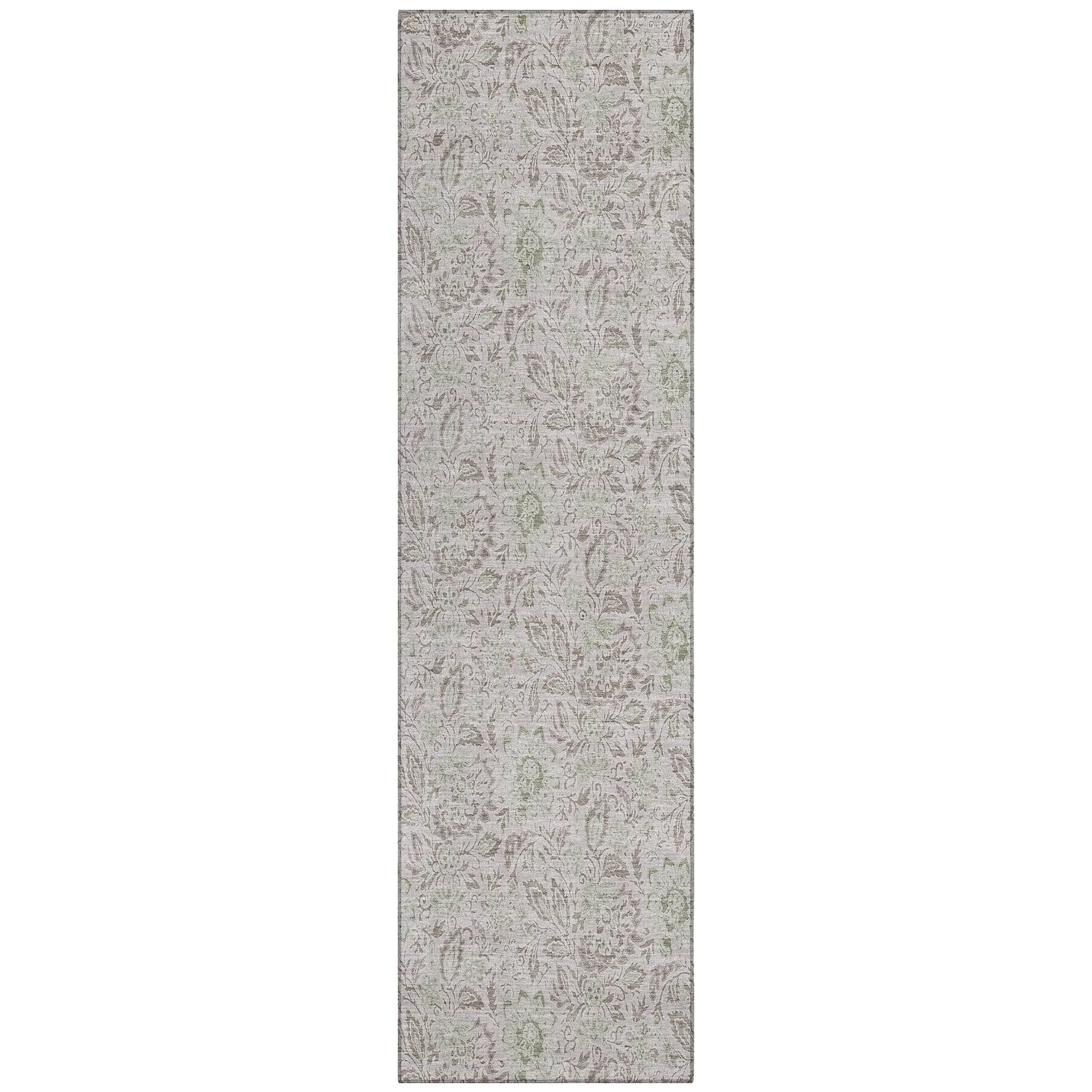 Machine Washable Indoor/ Outdoor Chantille Farmhouse Floral Rug