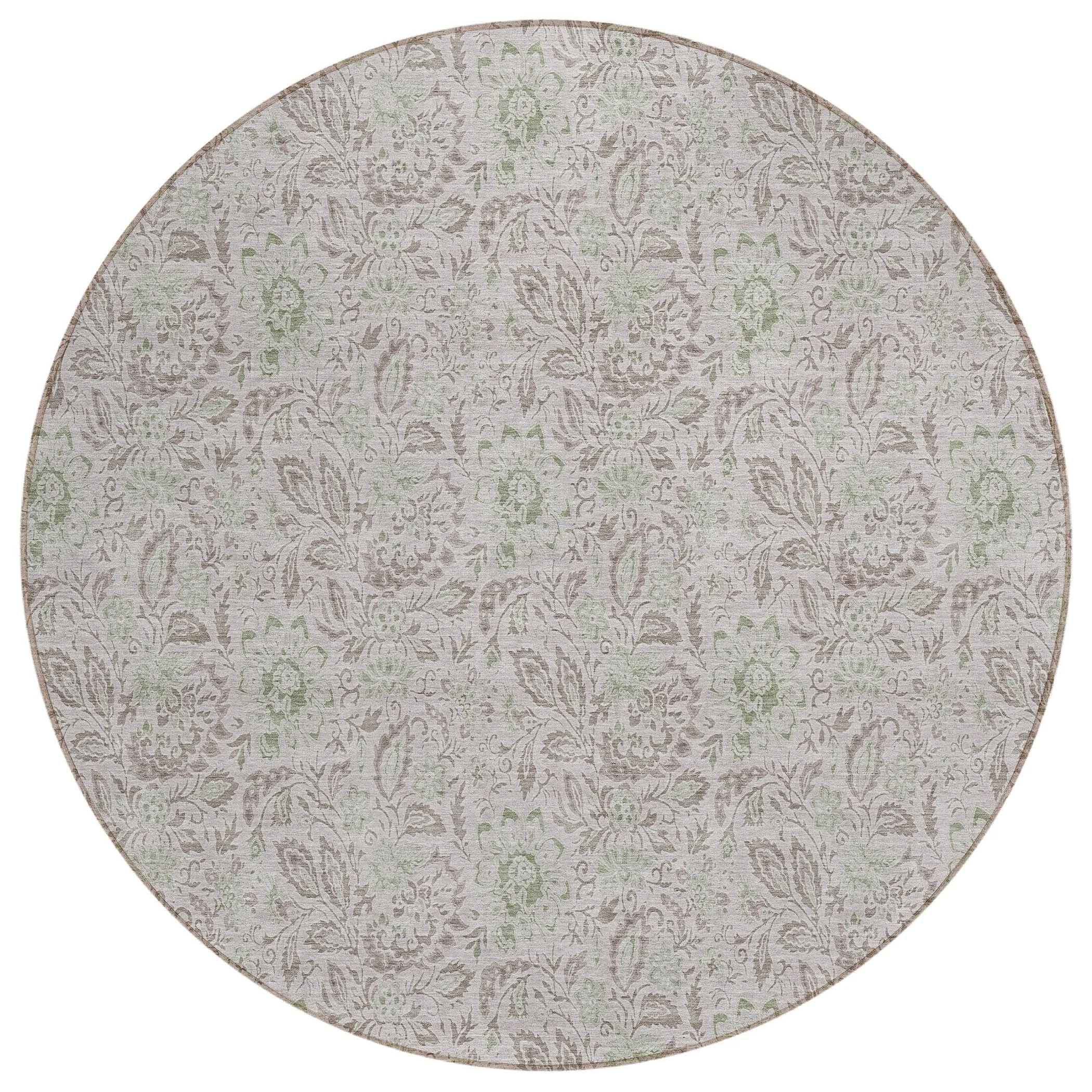 Machine Washable Indoor/ Outdoor Chantille Farmhouse Floral Rug
