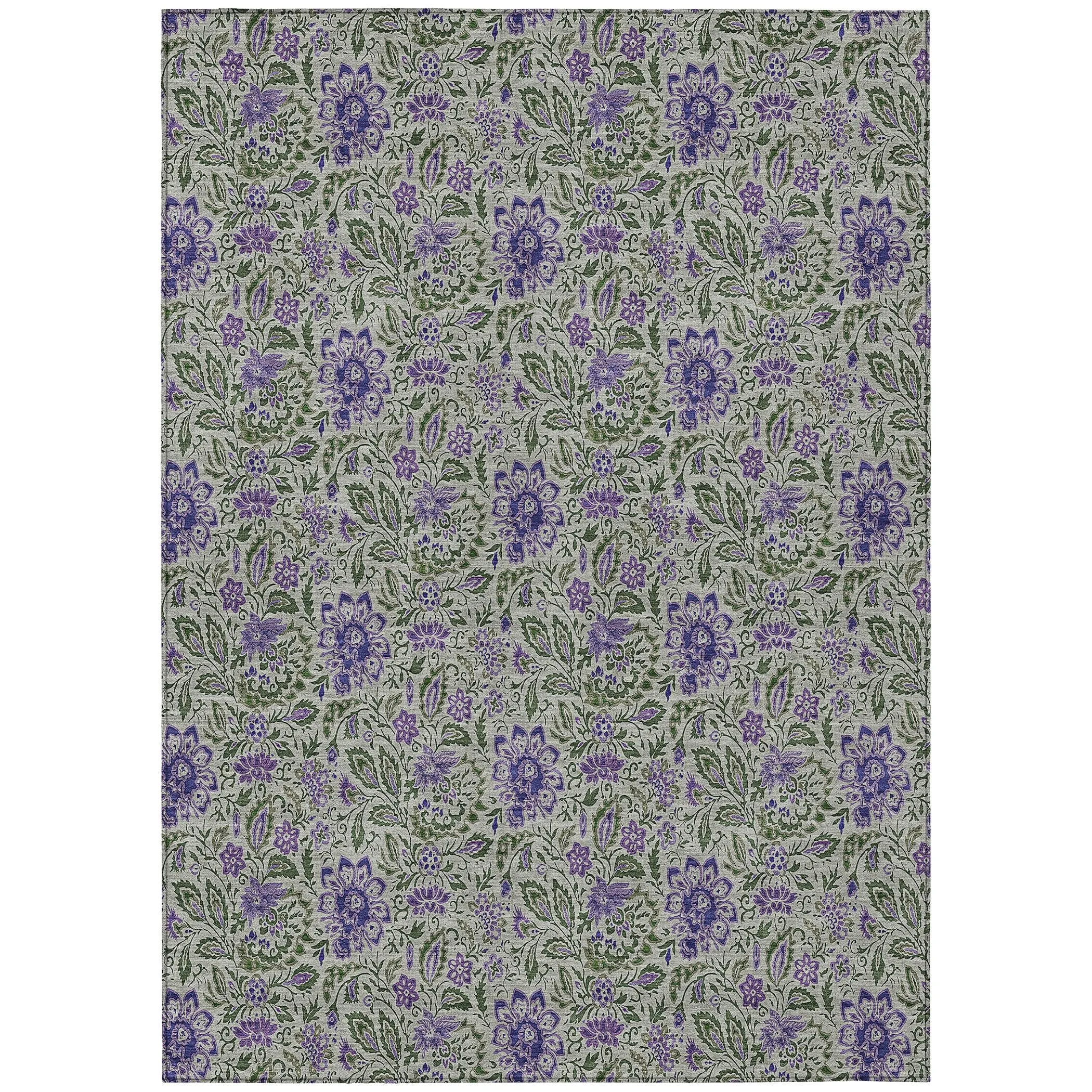 Machine Washable Indoor/ Outdoor Chantille Farmhouse Floral Rug