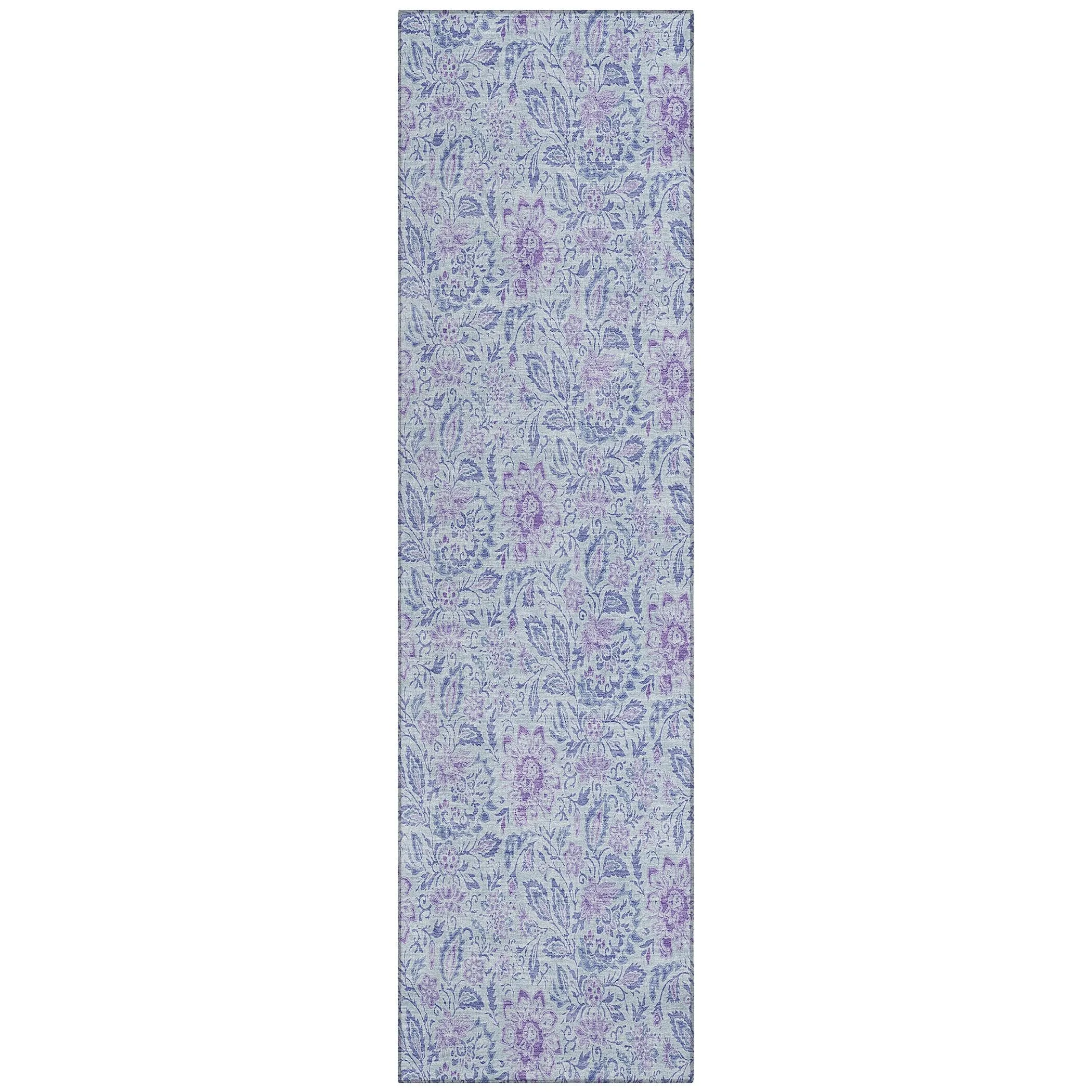 Machine Washable Indoor/ Outdoor Chantille Farmhouse Floral Rug