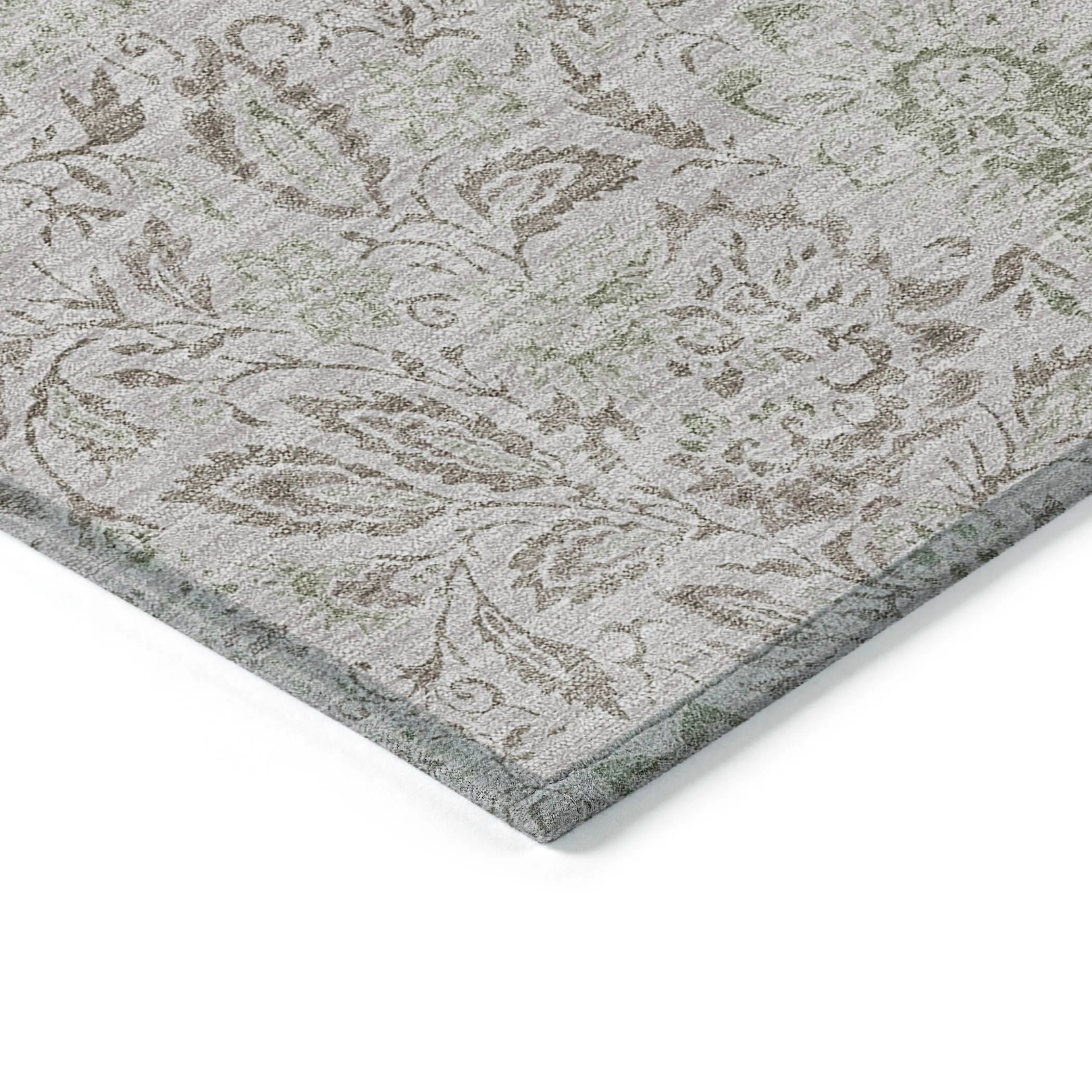 Machine Washable Indoor/ Outdoor Chantille Farmhouse Floral Rug