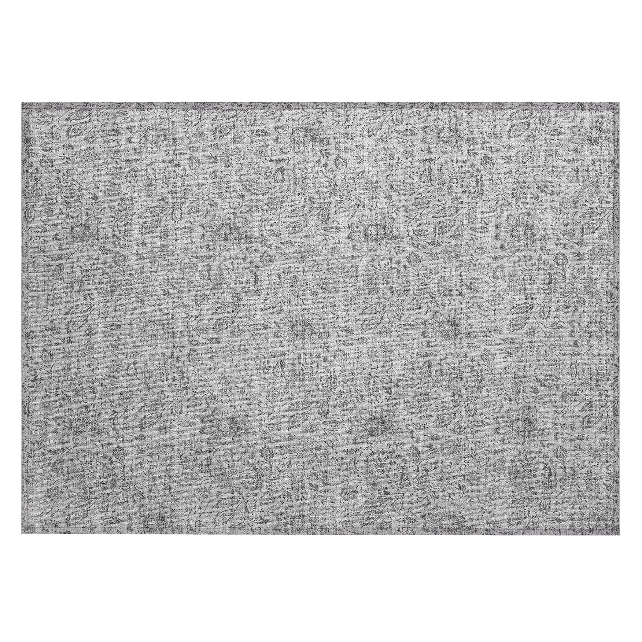 Machine Washable Indoor/ Outdoor Chantille Farmhouse Floral Rug