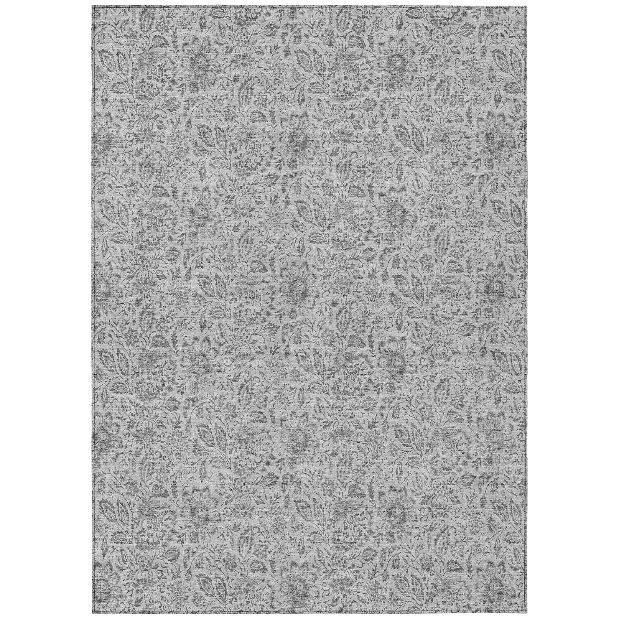 Machine Washable Indoor/ Outdoor Chantille Farmhouse Floral Rug