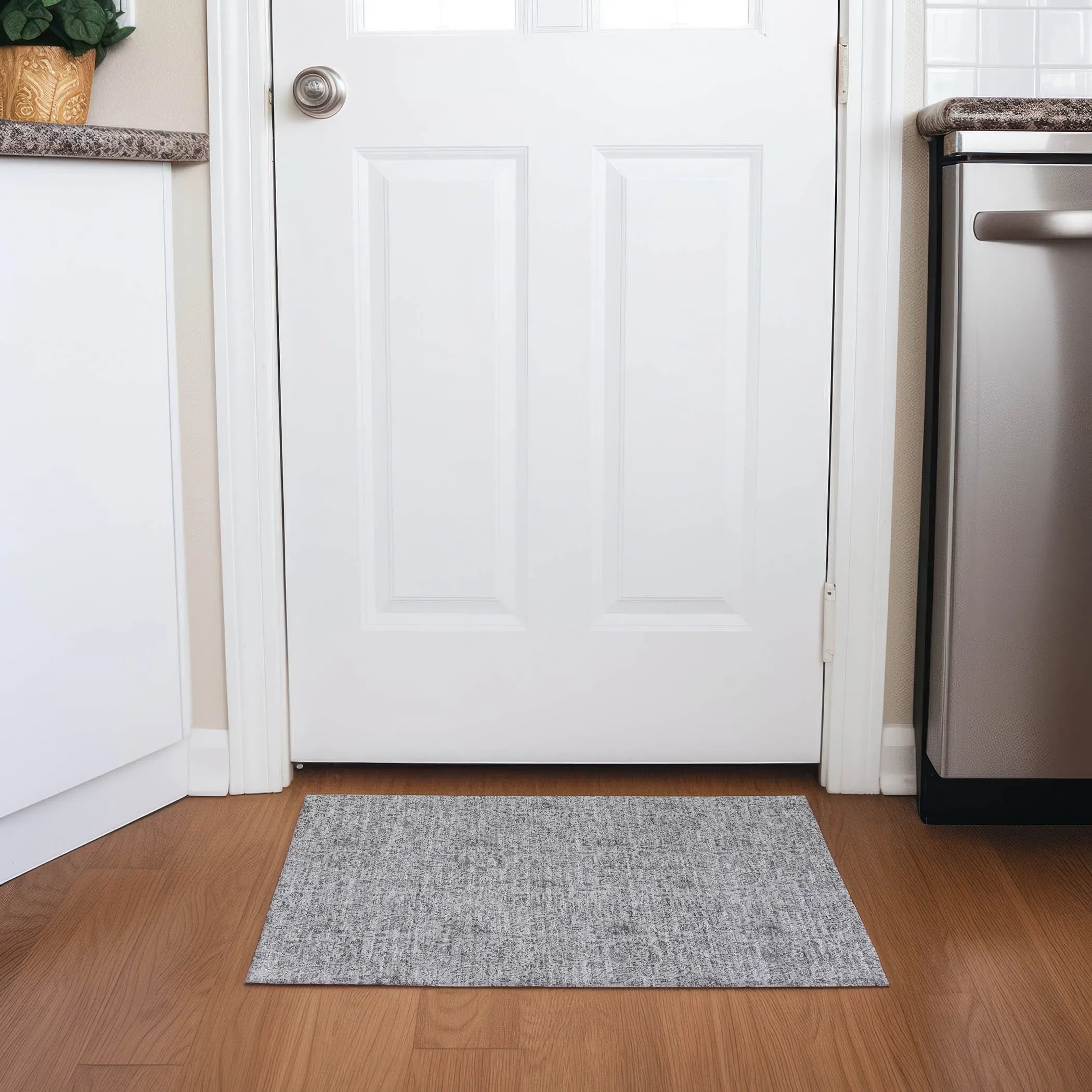 Machine Washable Indoor/ Outdoor Chantille Farmhouse Floral Rug