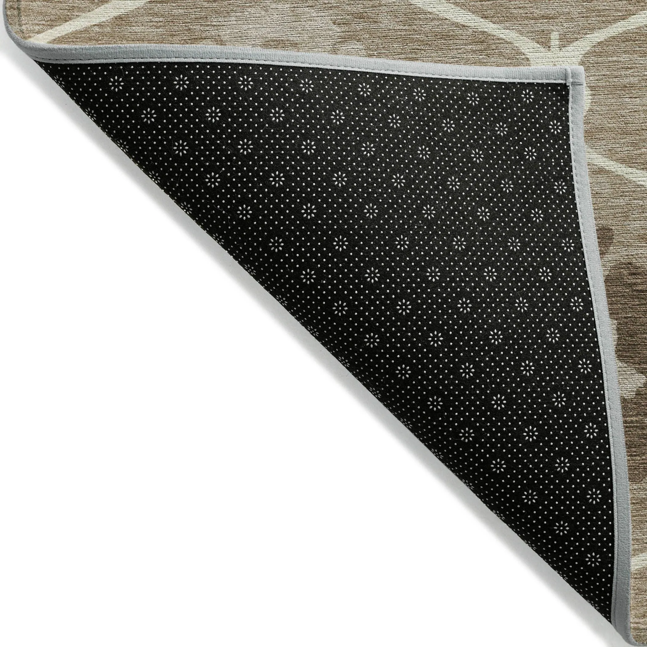 Machine Washable Indoor/ Outdoor Chantille Floral Geo Rug