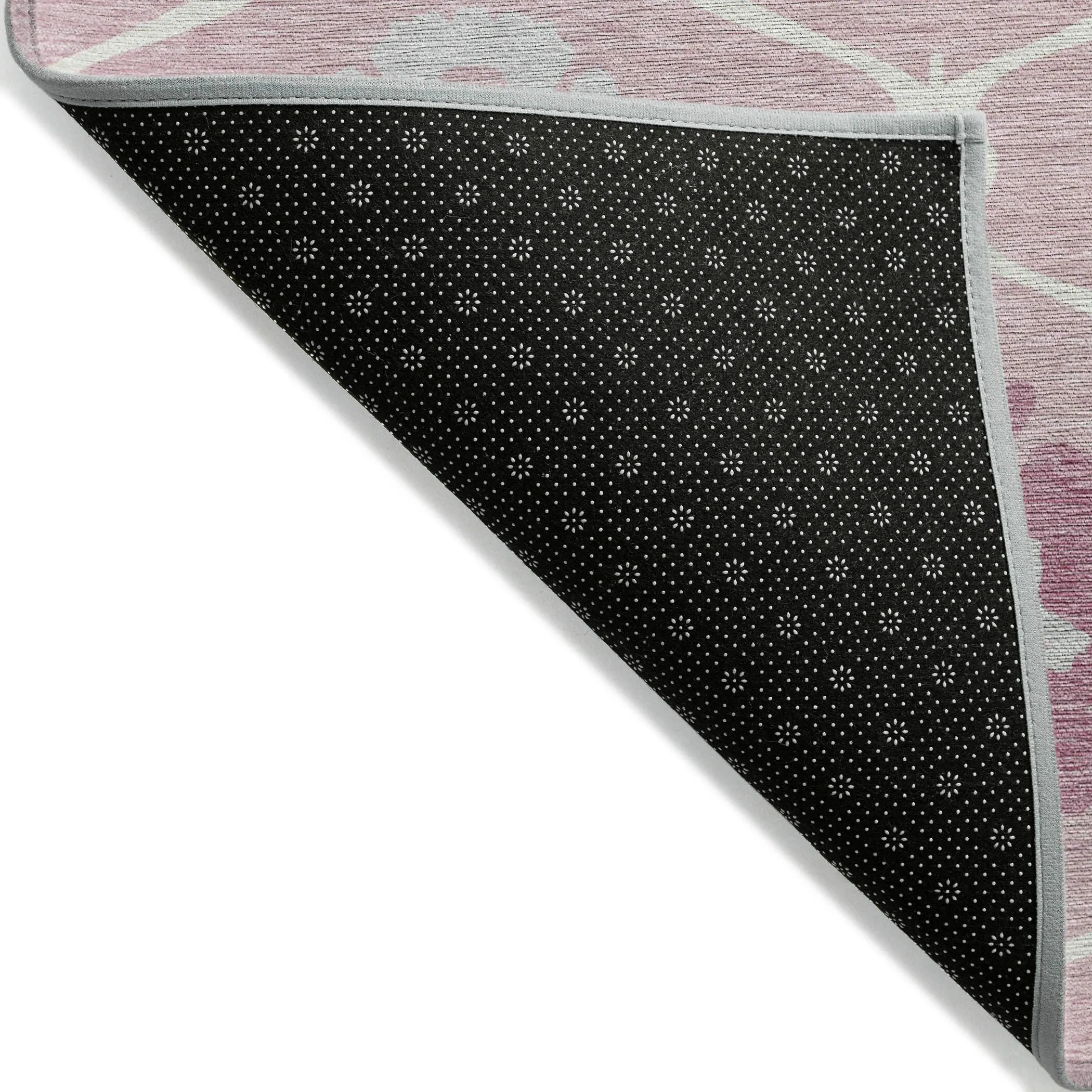 Machine Washable Indoor/ Outdoor Chantille Floral Geo Rug