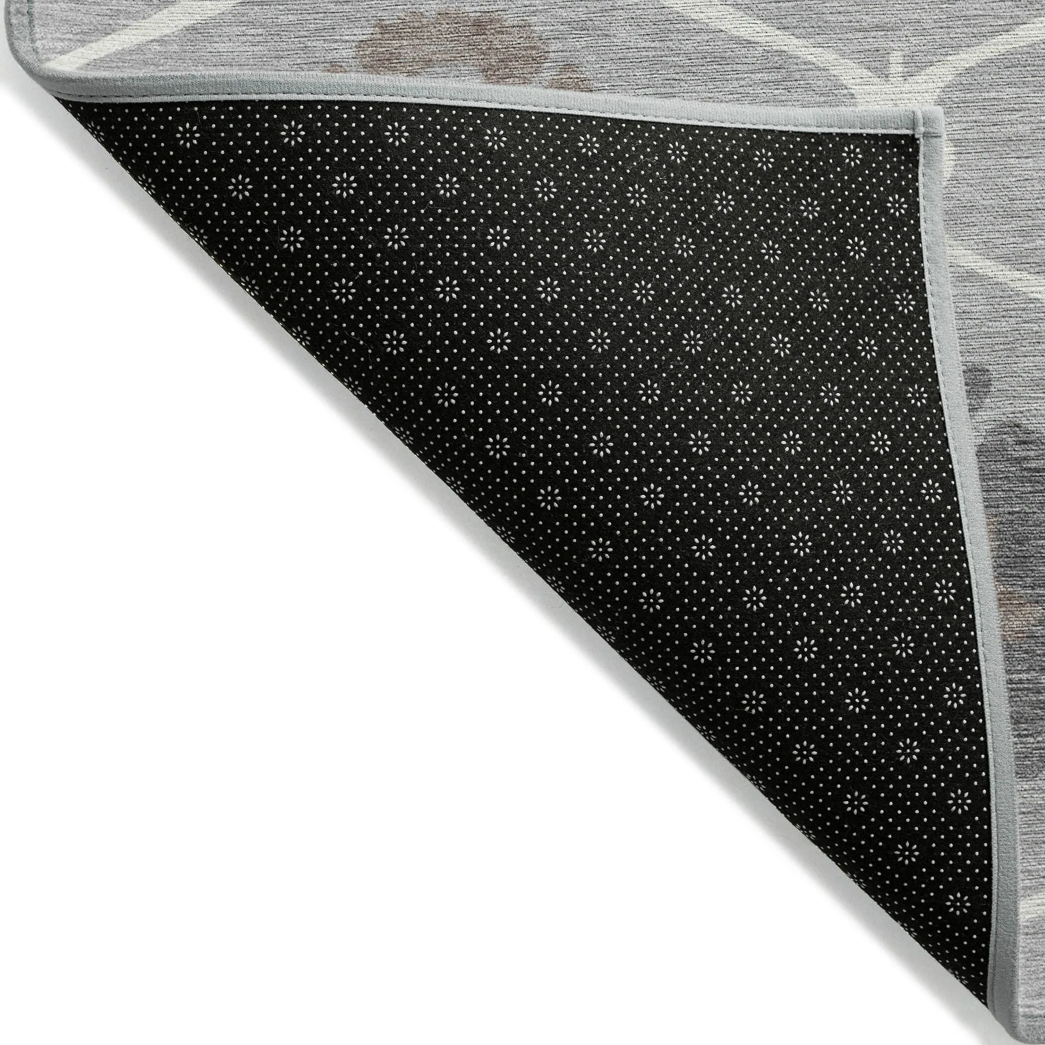 Machine Washable Indoor/ Outdoor Chantille Floral Geo Rug
