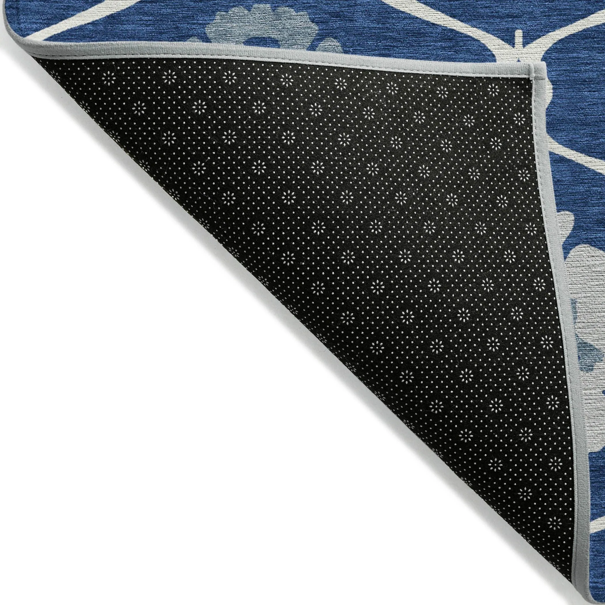Machine Washable Indoor/ Outdoor Chantille Floral Geo Rug