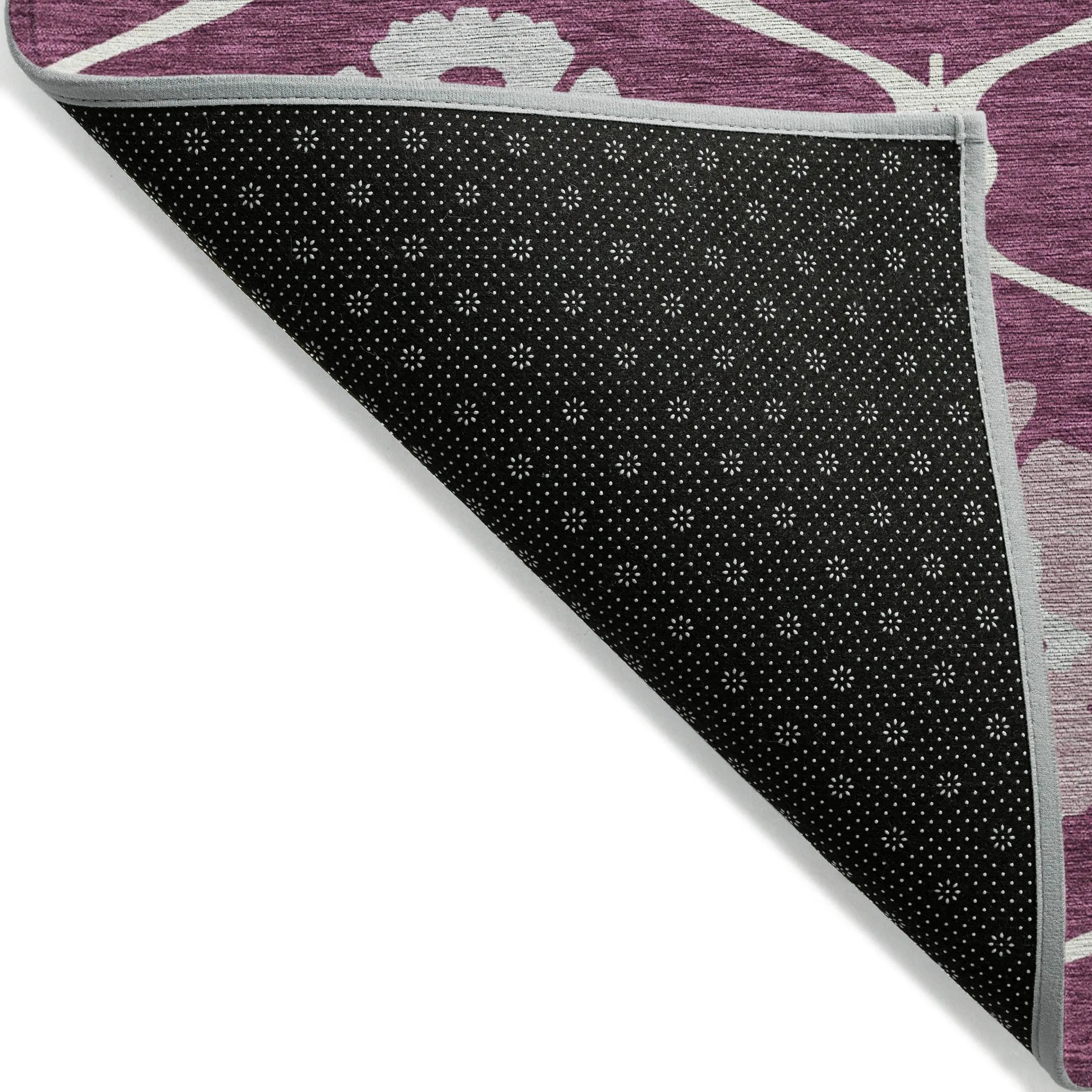 Machine Washable Indoor/ Outdoor Chantille Floral Geo Rug