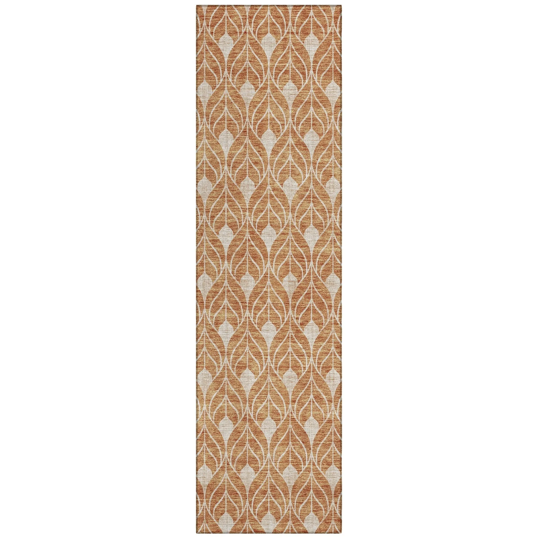 Machine Washable Indoor/ Outdoor Chantille Geo Teardrop Rug
