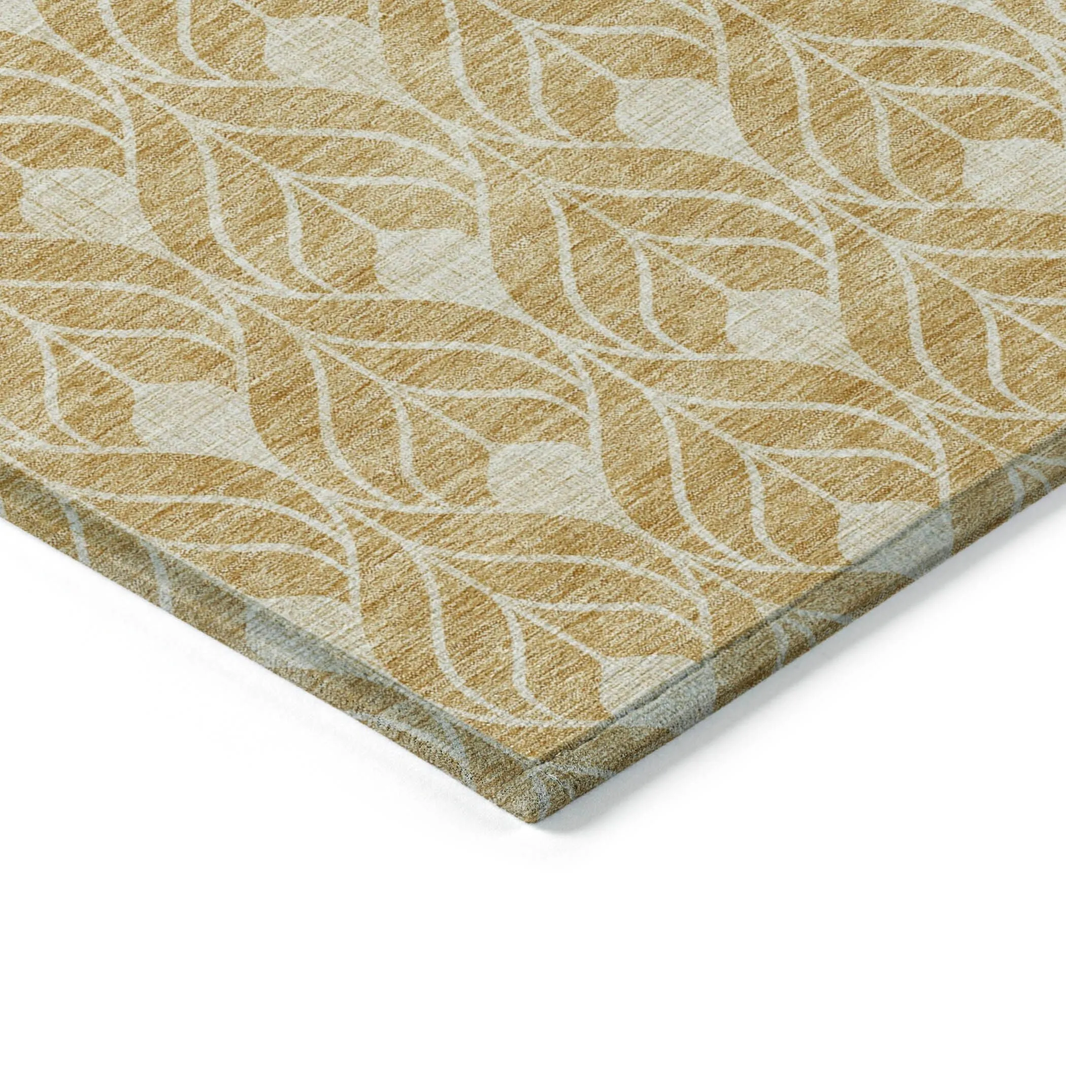 Machine Washable Indoor/ Outdoor Chantille Geo Teardrop Rug