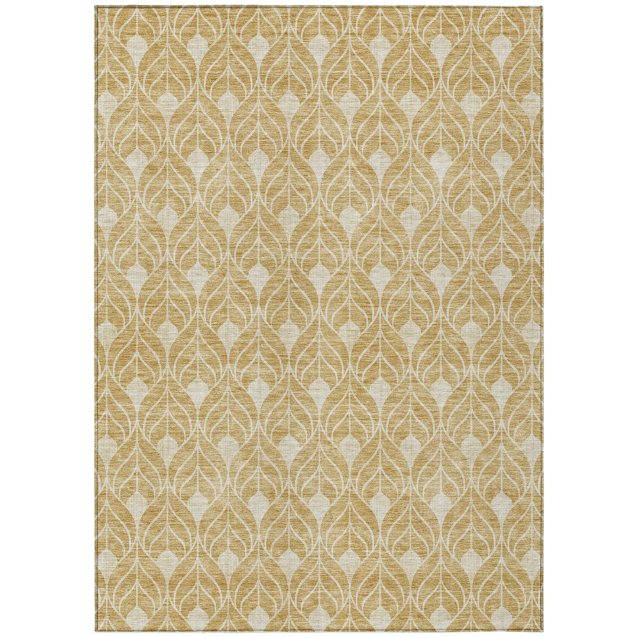 Machine Washable Indoor/ Outdoor Chantille Geo Teardrop Rug