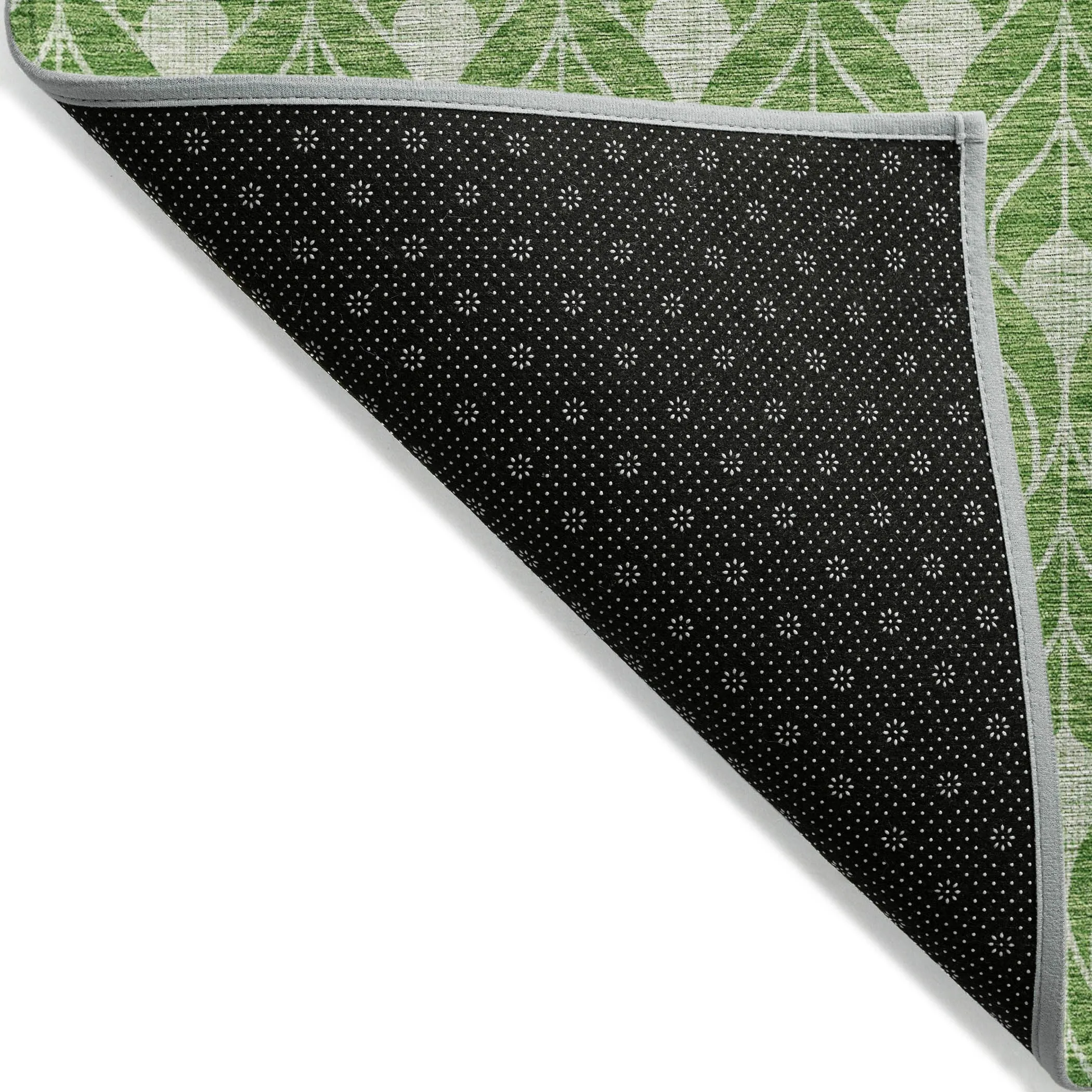 Machine Washable Indoor/ Outdoor Chantille Geo Teardrop Rug