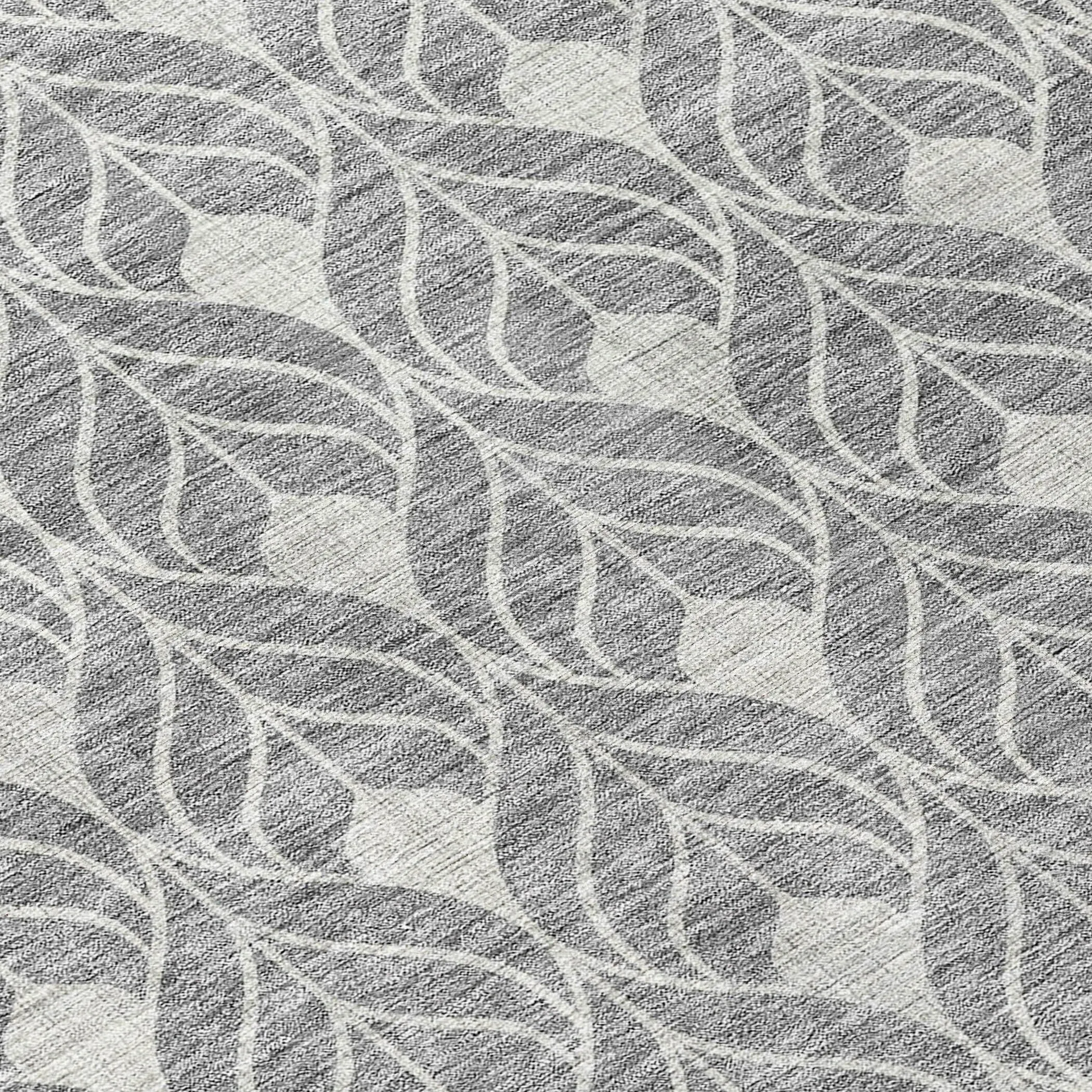 Machine Washable Indoor/ Outdoor Chantille Geo Teardrop Rug