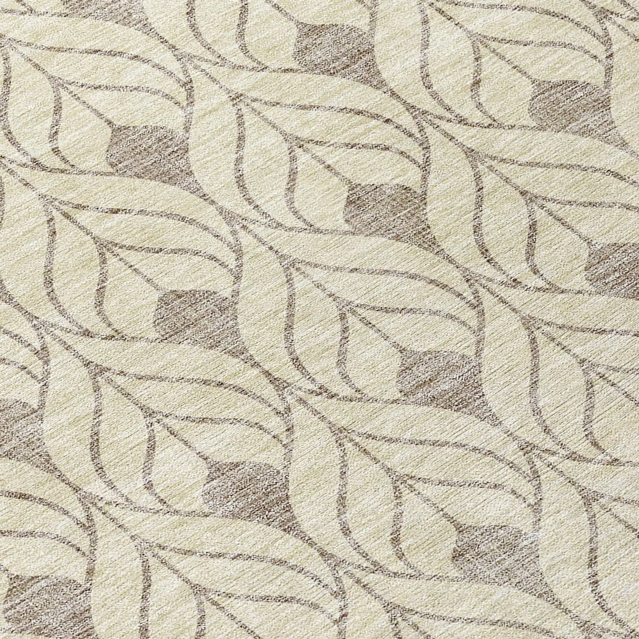 Machine Washable Indoor/ Outdoor Chantille Geo Teardrop Rug