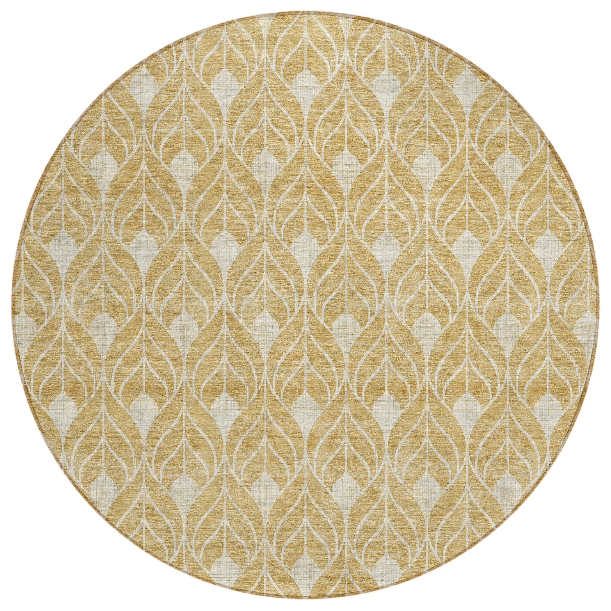 Machine Washable Indoor/ Outdoor Chantille Geo Teardrop Rug